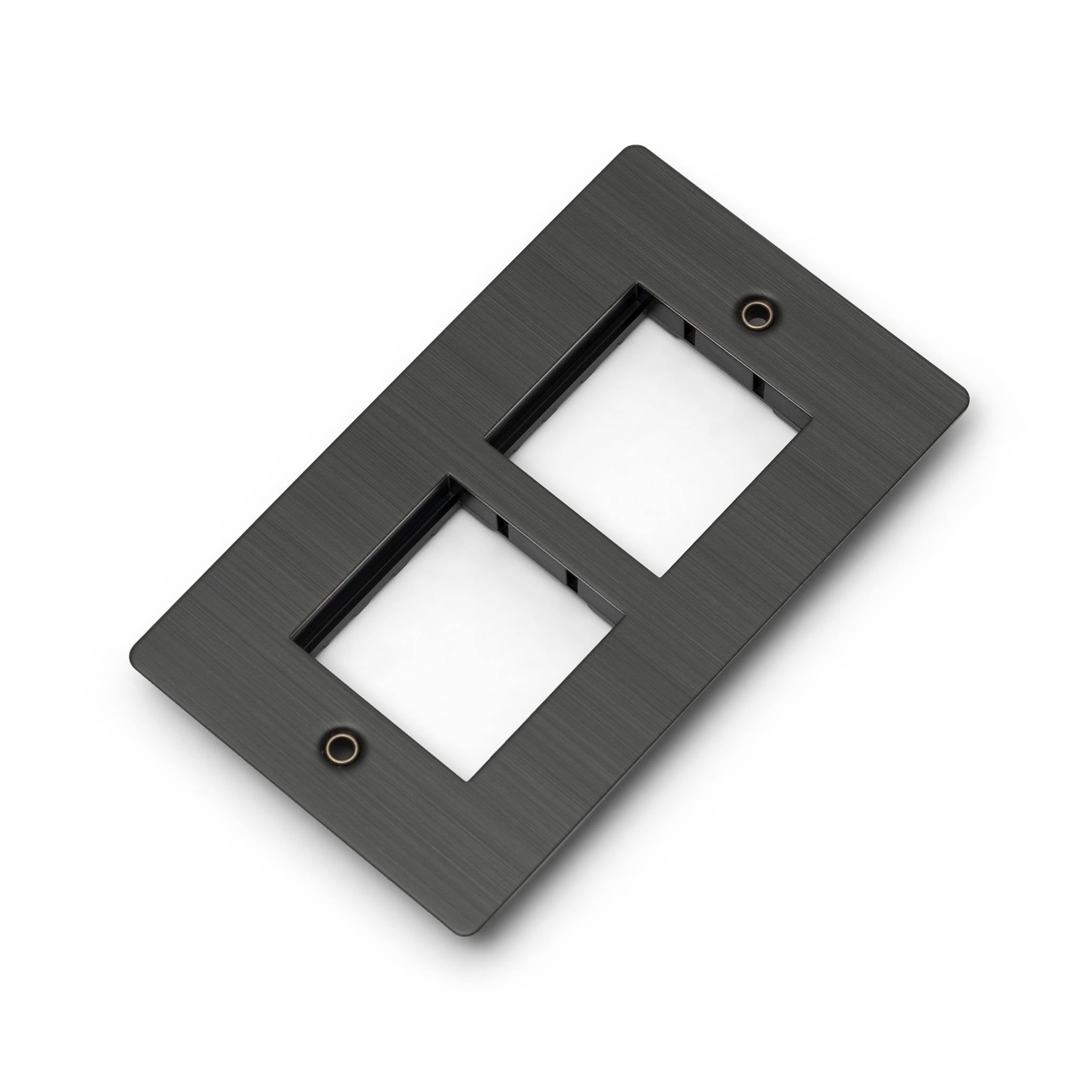 Buster + Punch 2G Wall Plate for 2 x 45mm Modules
