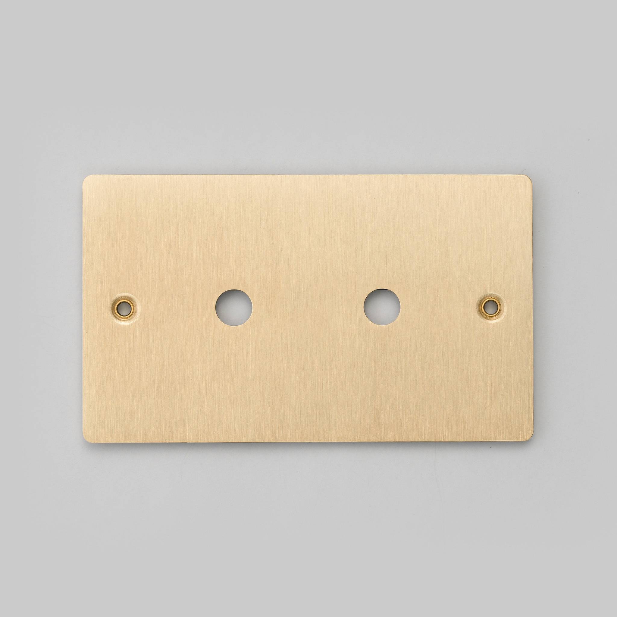 Buster + Punch 2G Wall Plate for 2 Dimmers or Toggles