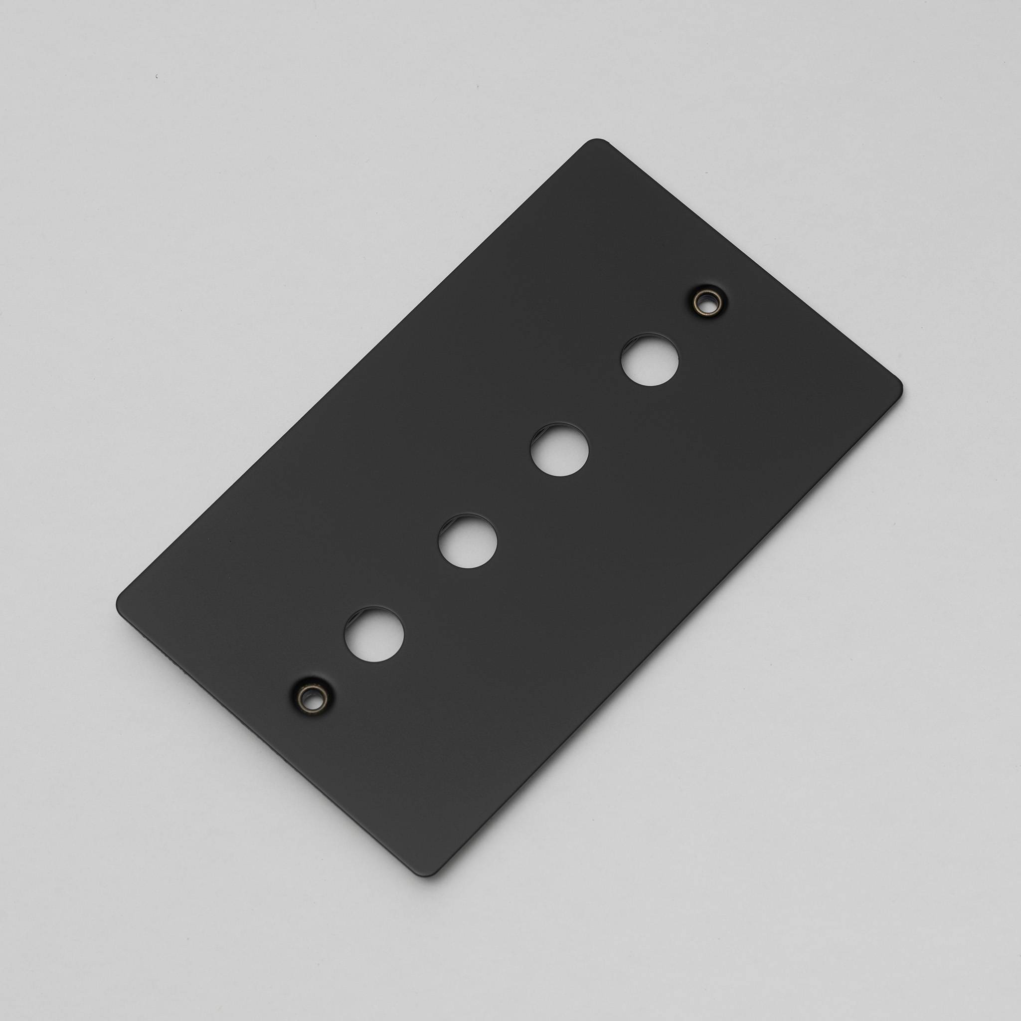 Buster + Punch 2G Wall Plate for 4 Dimmers or Toggles