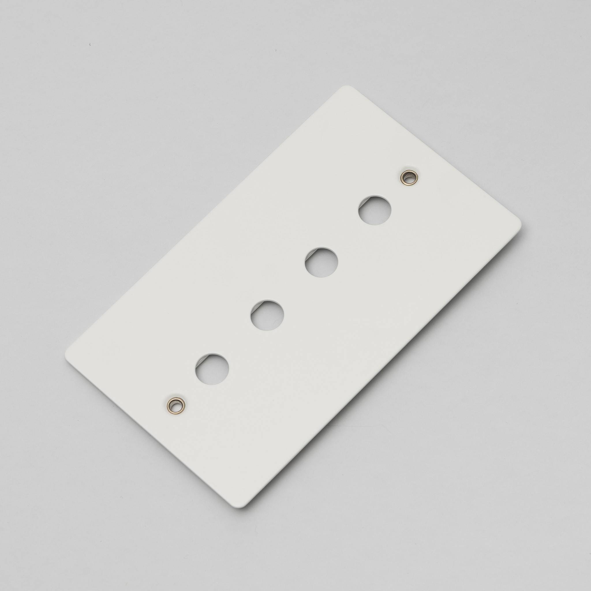 Buster + Punch 2G Wall Plate for 4 Dimmers or Toggles