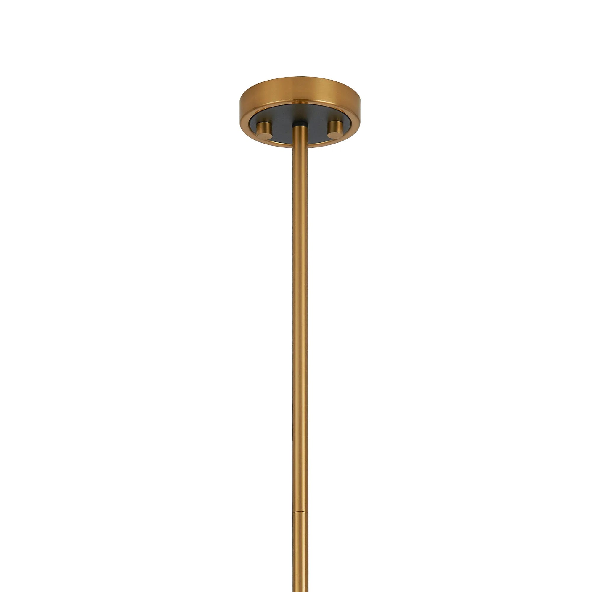 Bradley Fixed Pendant & Semi Flush Adjustable Arms 8 Light - Brass & Black