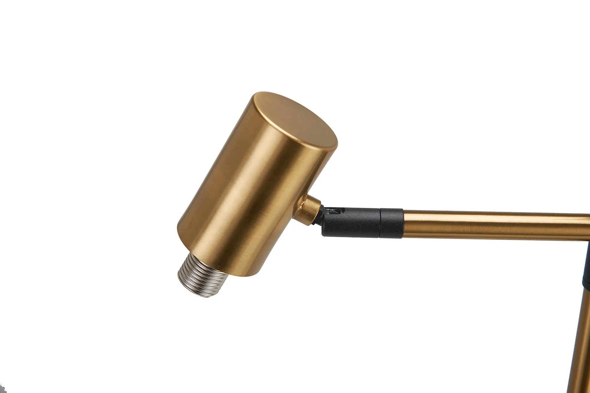 Bradley Table Light - Adjustable Arm without Shade - Brass & Black