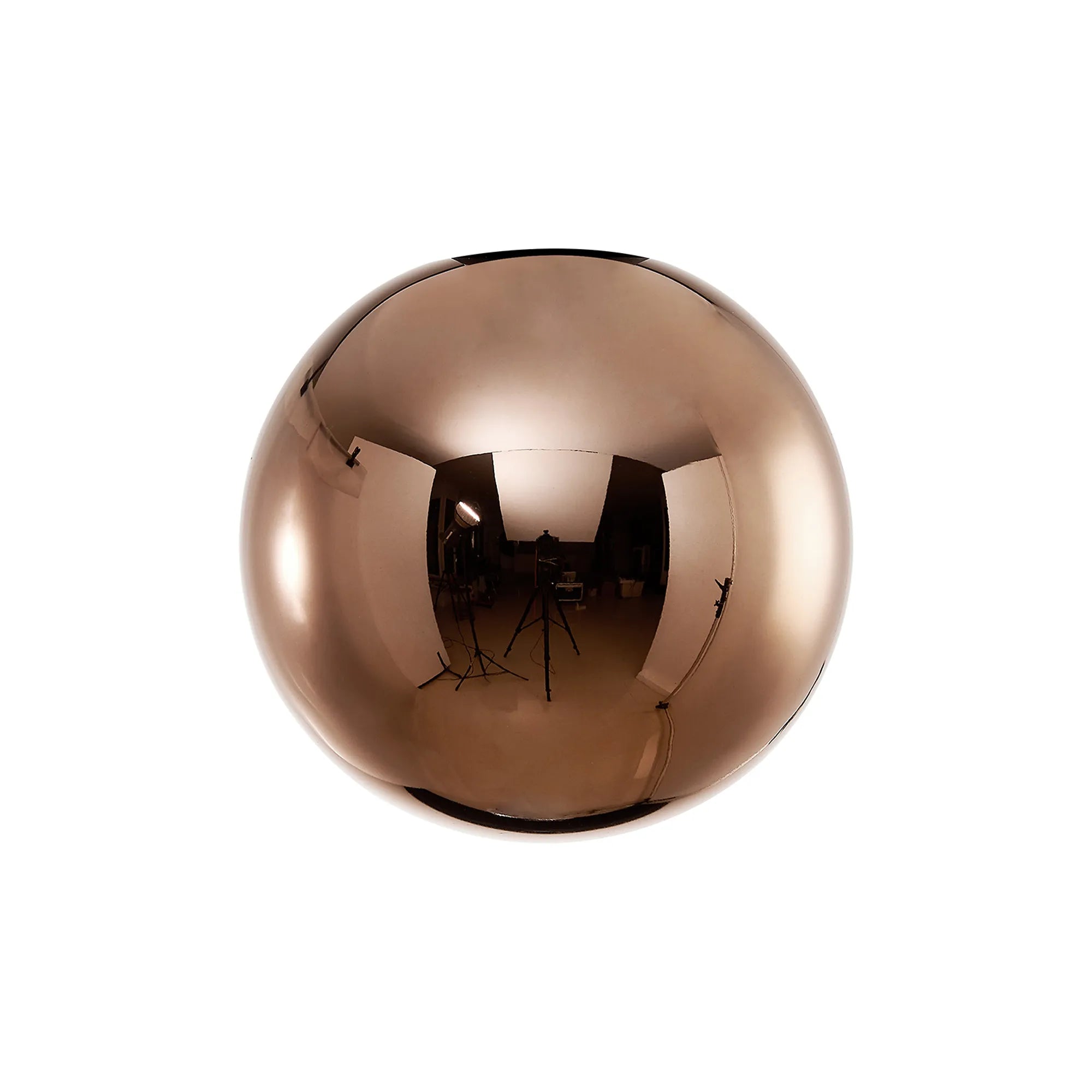 Bradley 12cm Round Copper with Inner Frosted Globe (A) Glass Shade