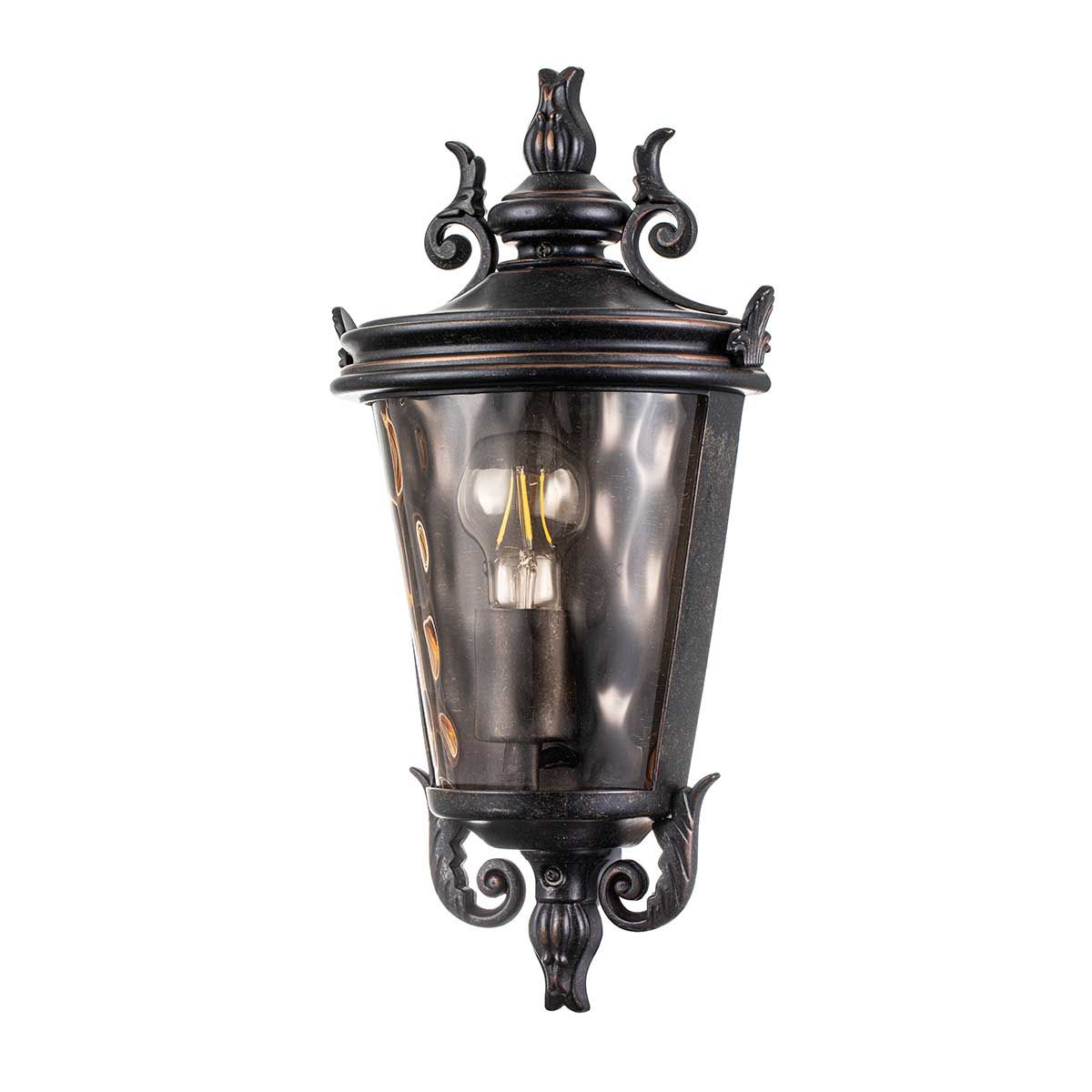 Elstead Baltimore Single Medium Half Lantern - Weathered Bronze