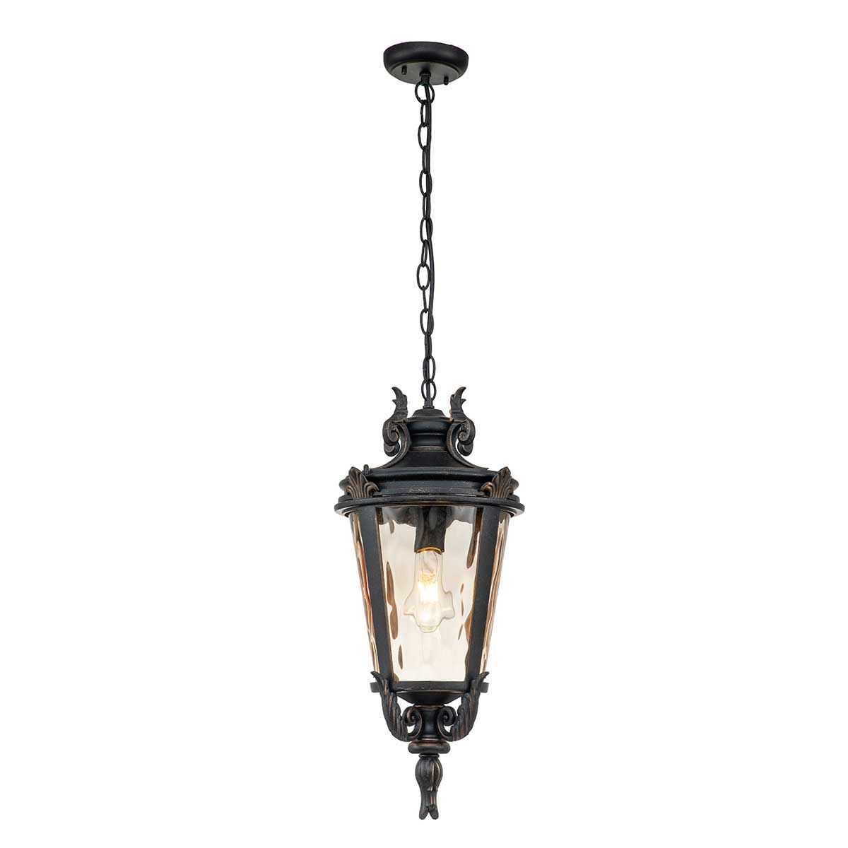 Elstead Baltimore Single Large Chain Lantern - Weathered Bronze