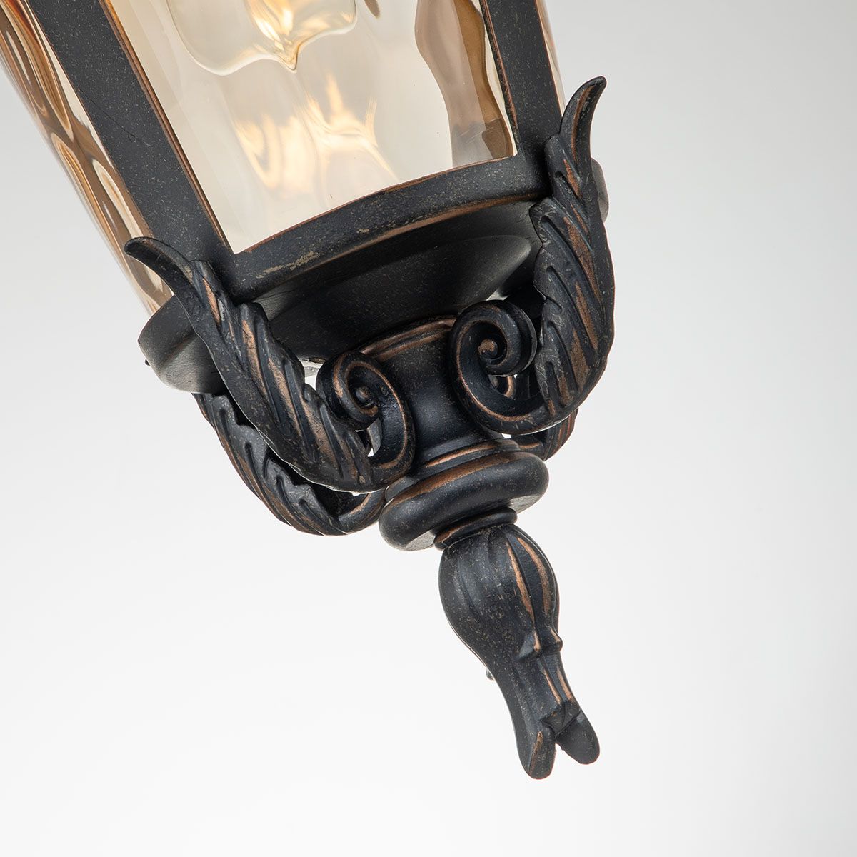 Elstead Baltimore Single Large Chain Lantern - Weathered Bronze