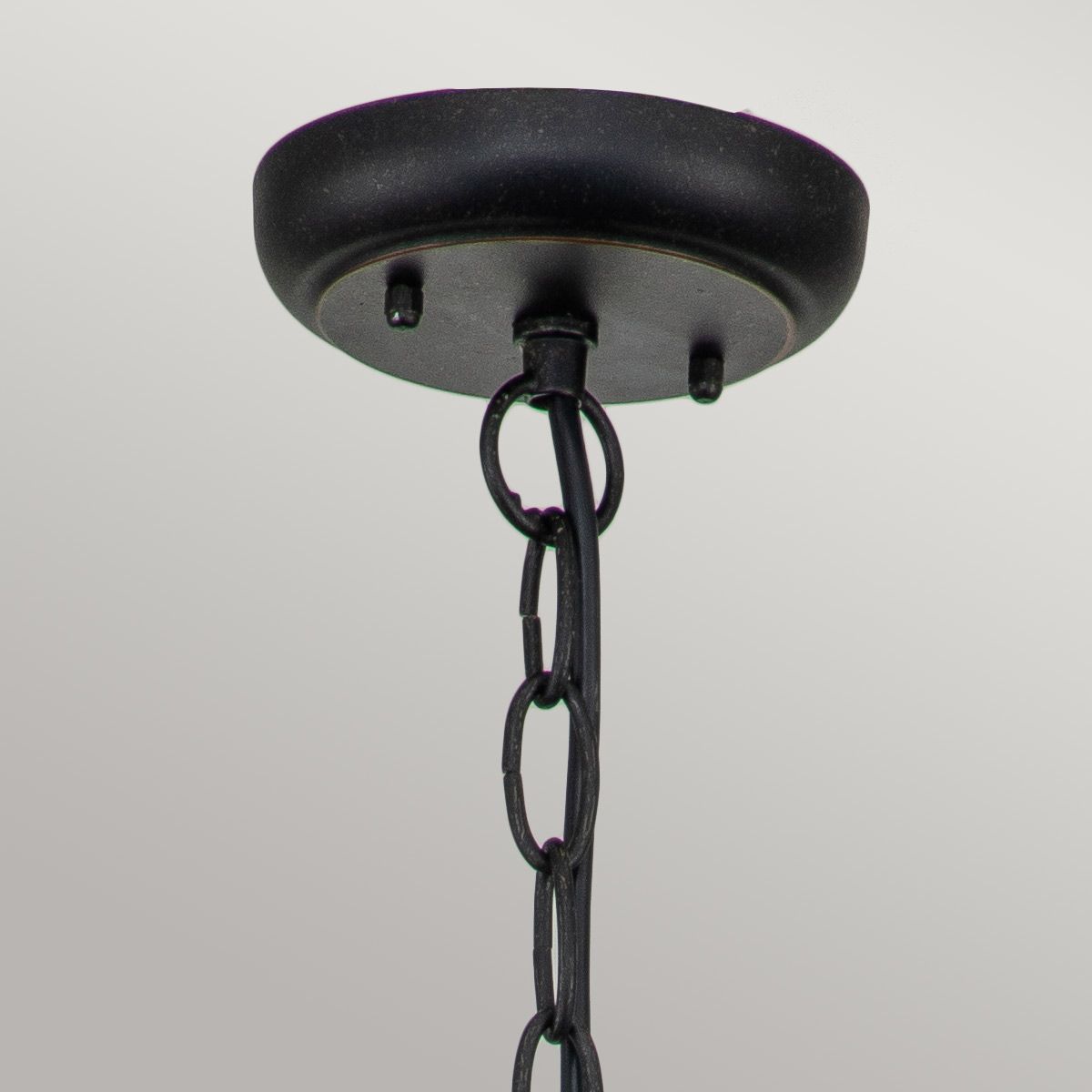 Elstead Baltimore Single Large Chain Lantern - Weathered Bronze