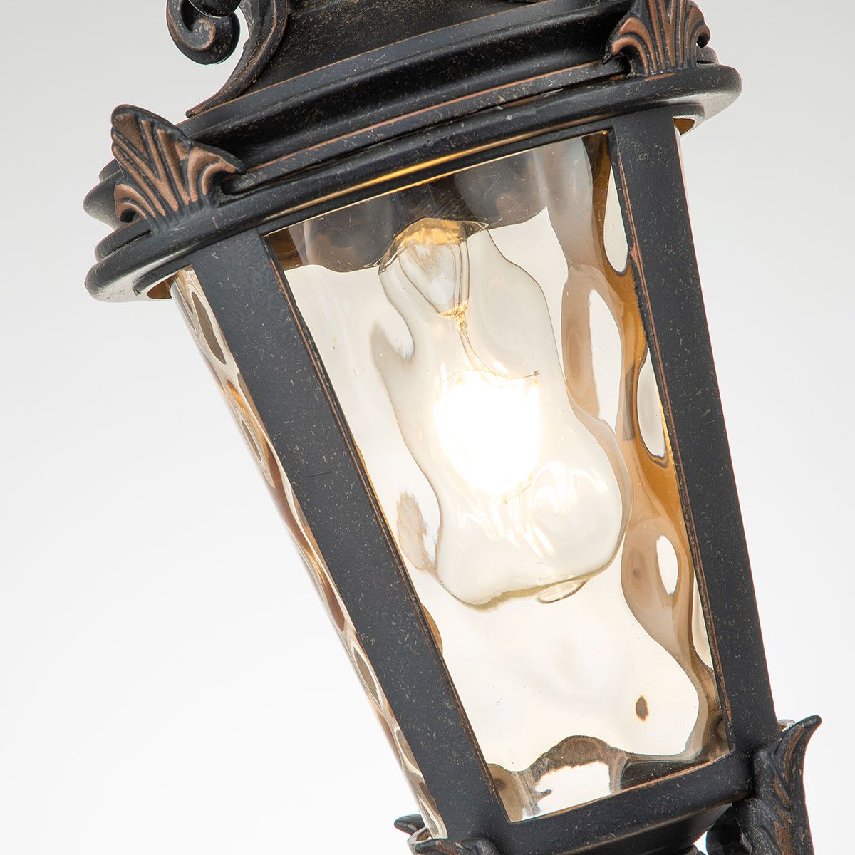 Elstead Baltimore Single Medium Chain Lantern - Weathered Bronze