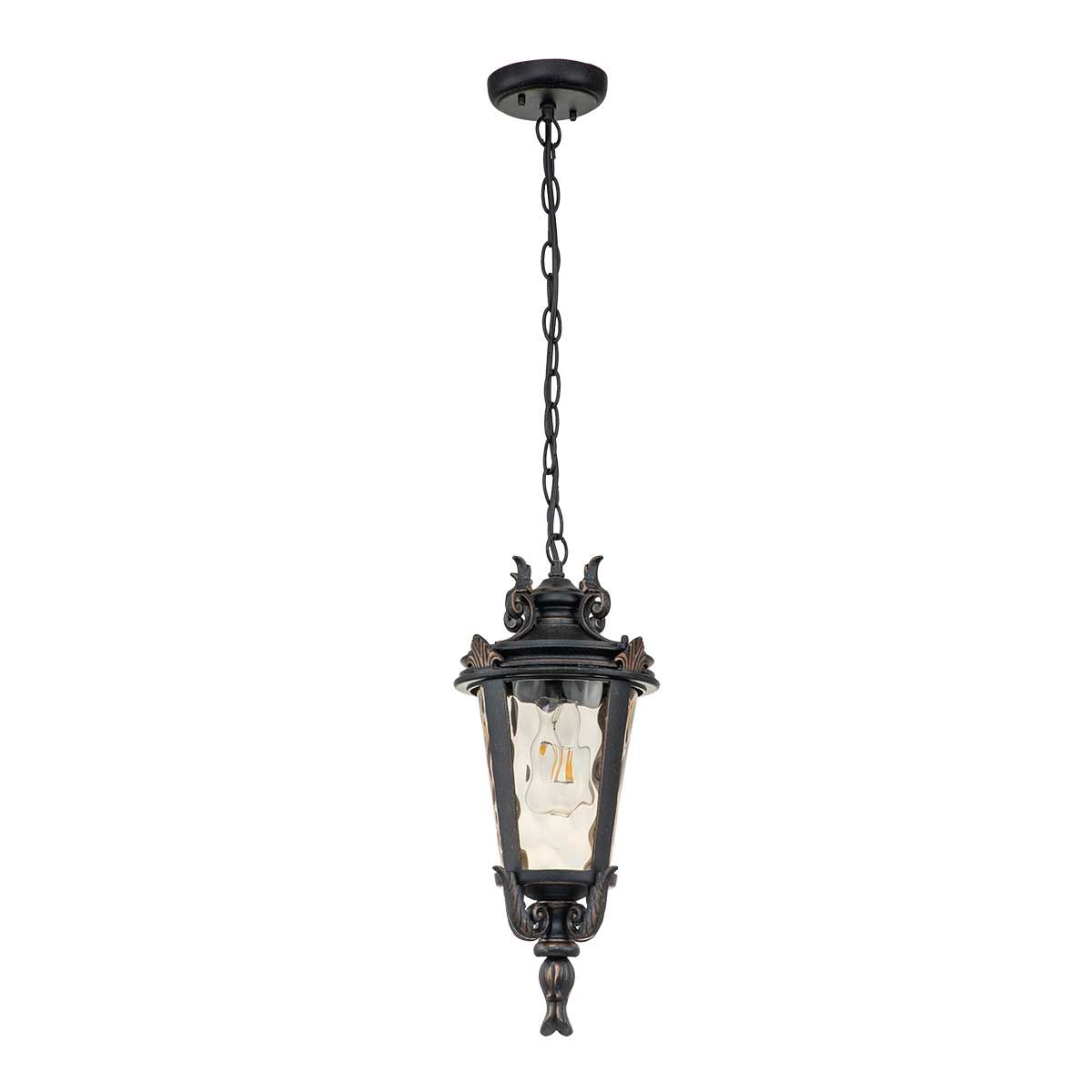 Elstead Baltimore Single Medium Chain Lantern - Weathered Bronze