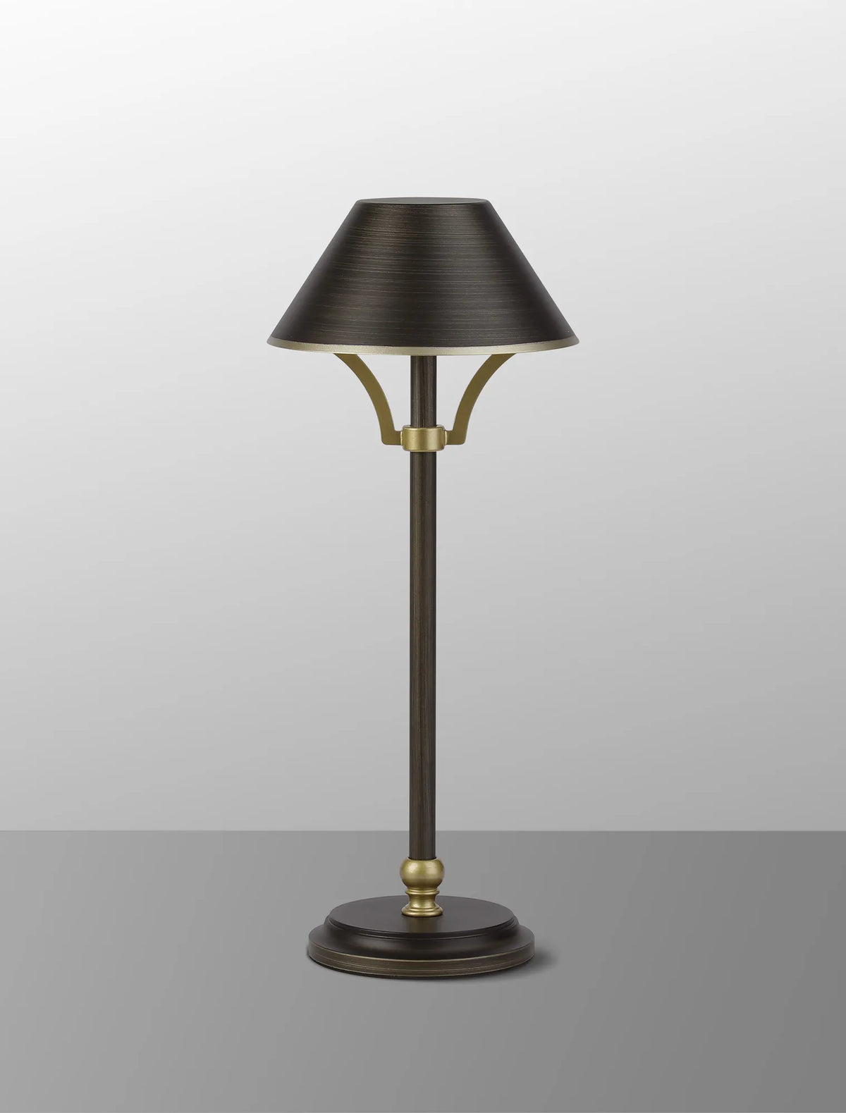 Fabula Buckingham Table Lamp Rechargeable Battery Operated 3-Step Dimming – 15 cm – Bronze & Gold