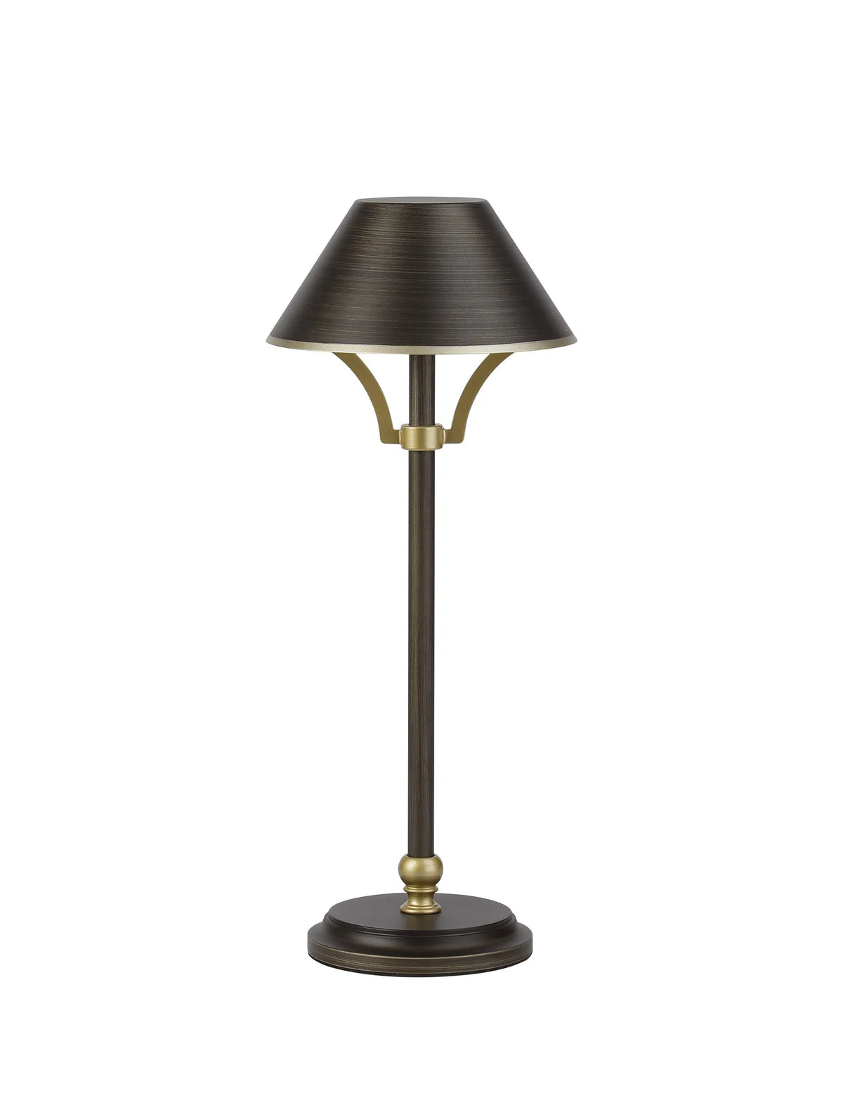 Fabula Buckingham Table Lamp Rechargeable Battery Operated 3-Step Dimming – 15 cm – Bronze & Gold
