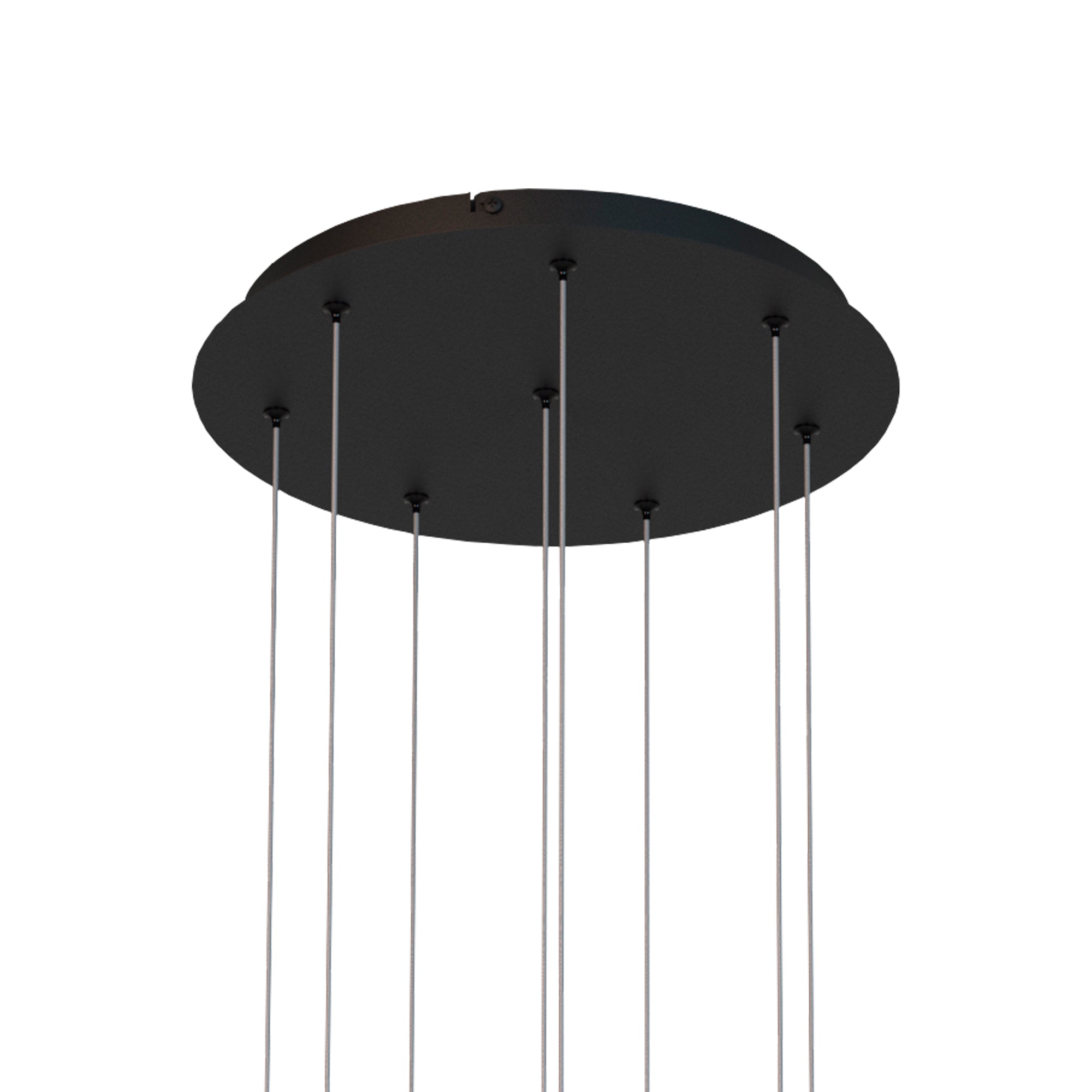 Mantra Cala Round 8 Light Pendant - Sand White, Sand Black, Gold & Rust Brown