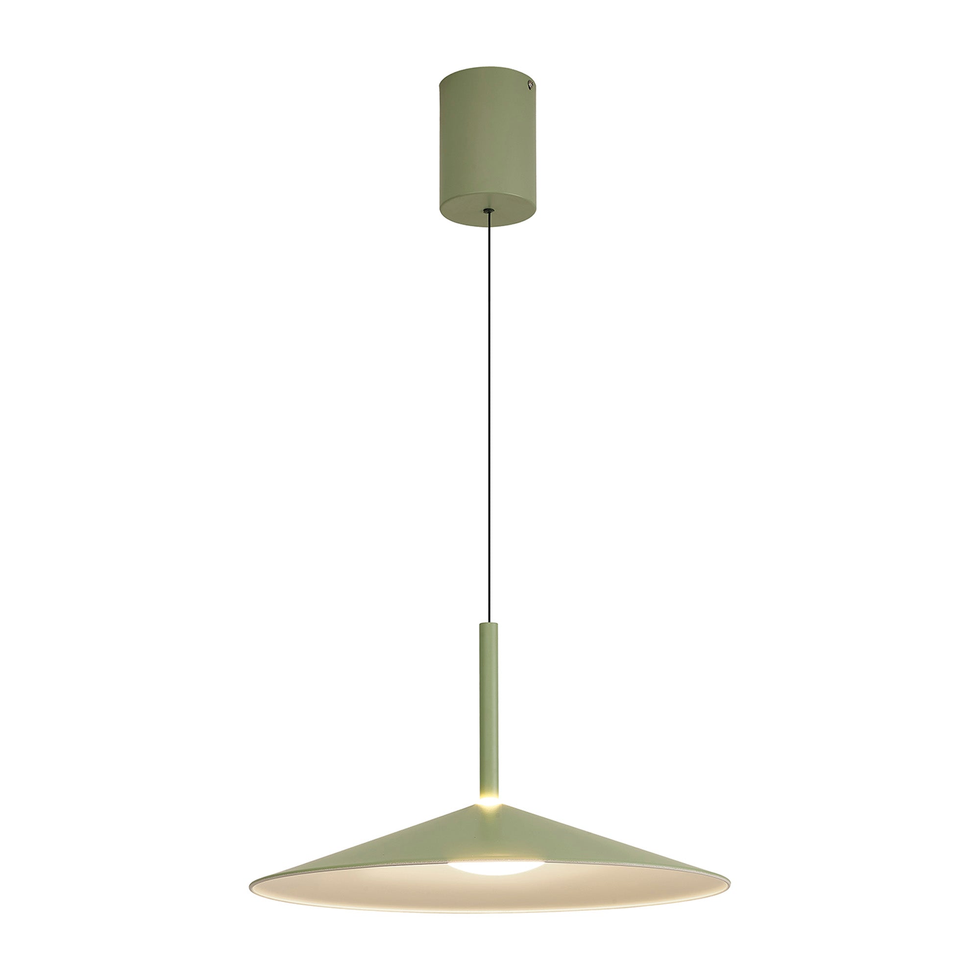 Mantra Calice 48cm Rise And Fall Pendant 16W LED - Green & White