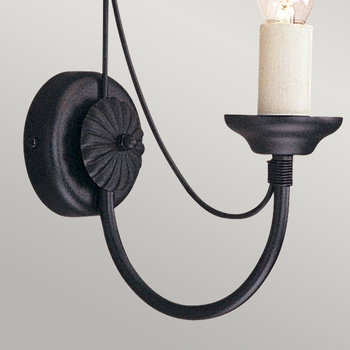 Elstead Carisbrooke Single Wall Light - Black