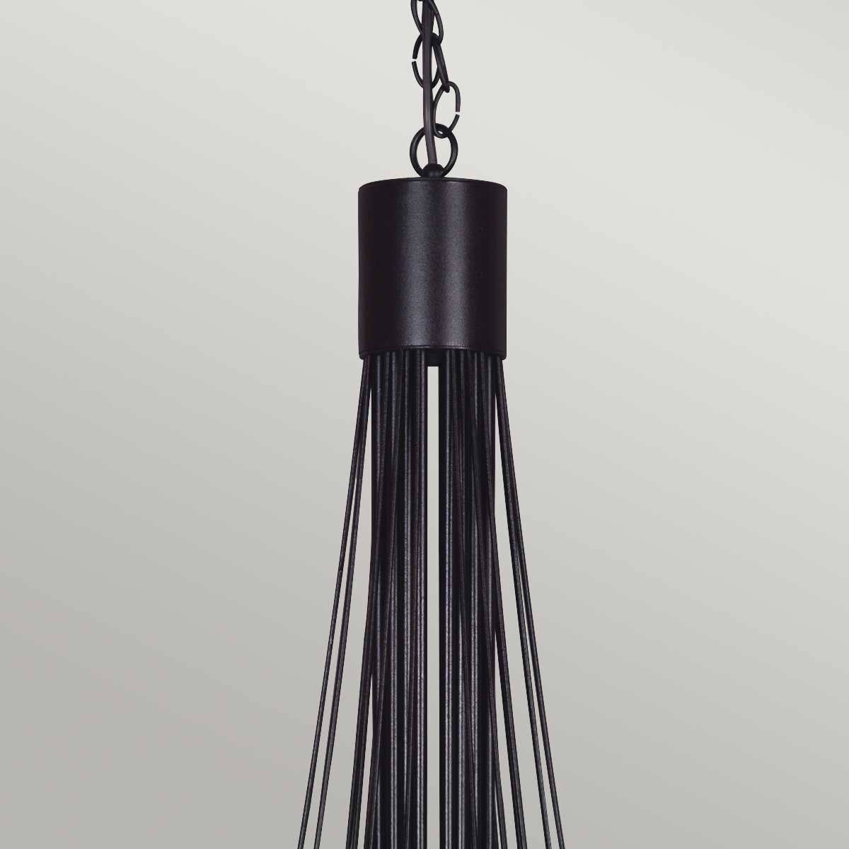 Elstead Carisbrooke 18 Light Chandelier - Black