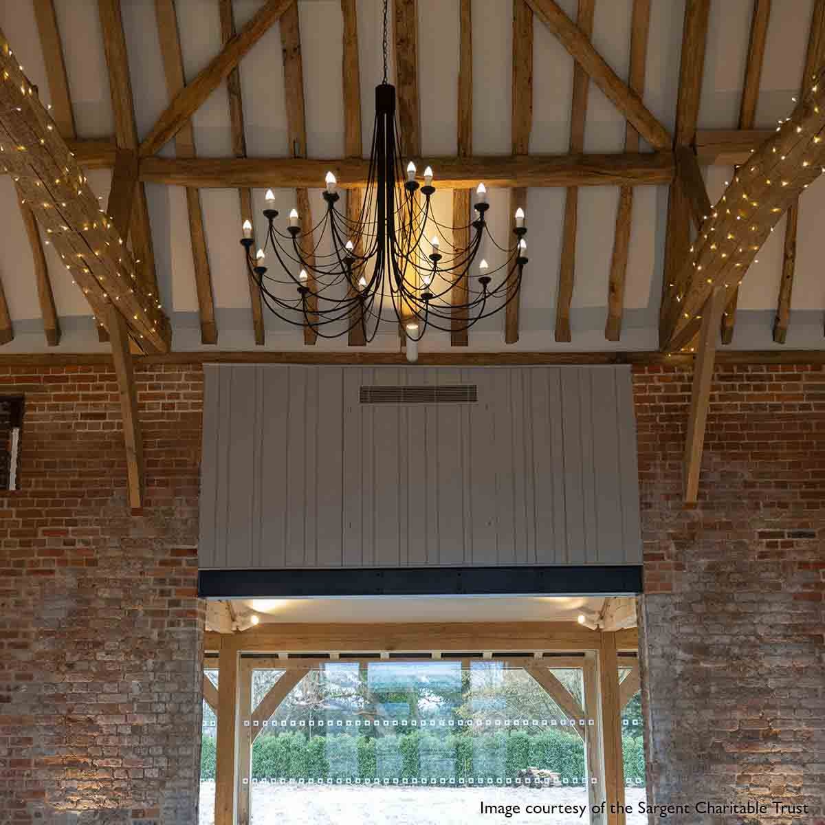 Elstead Carisbrooke 18 Light Chandelier - Black