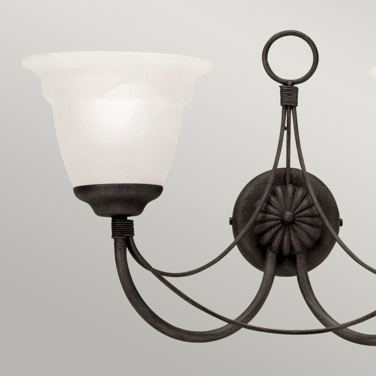 Elstead Carisbrooke 2 Light Wall Light - Black