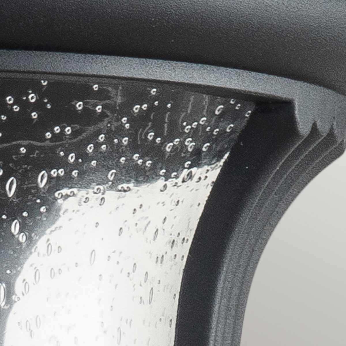 Elstead Chicago Single Medium Wall Lantern - Textured Black
