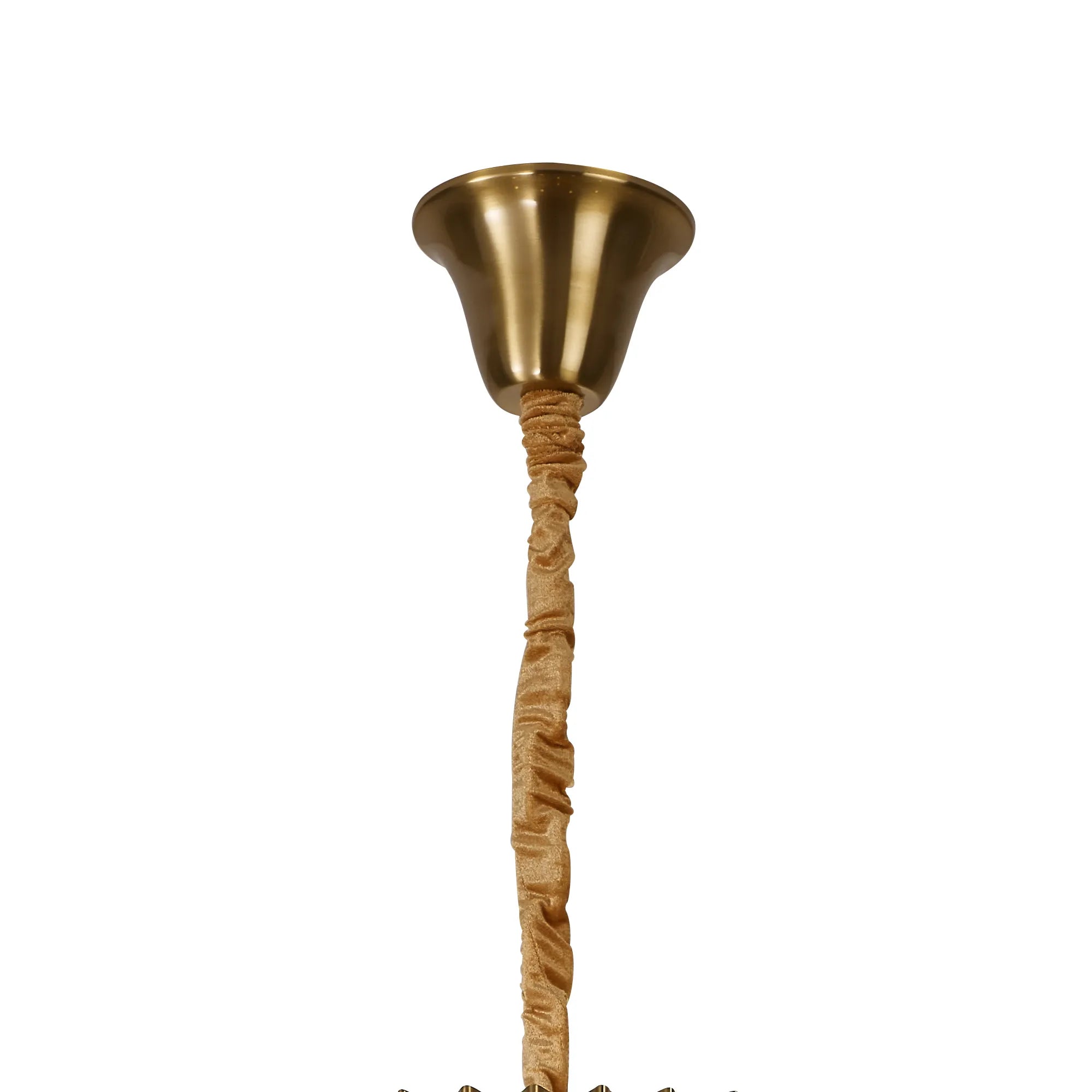 Cedar 96cm 5-Tier Pendant 23 Light - Brass & Clear