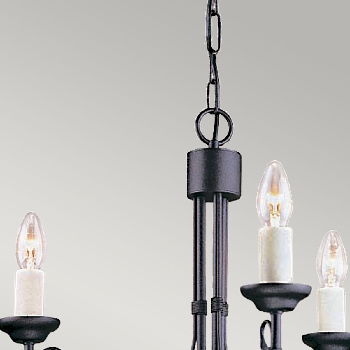 Elstead Chartwell 3 Light Chandelier - Black