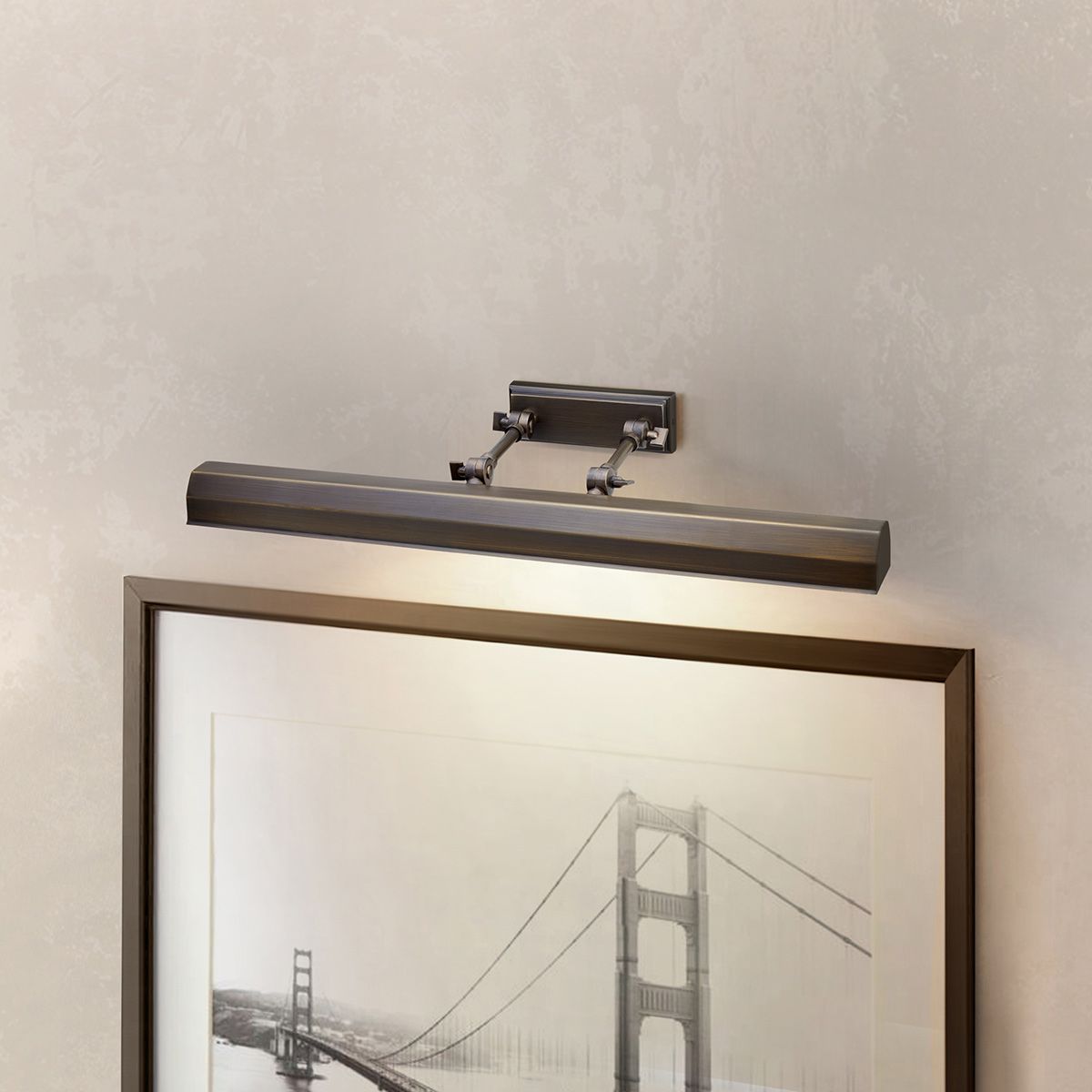 Elstead Chawton Large Picture Light - Dark Bronze