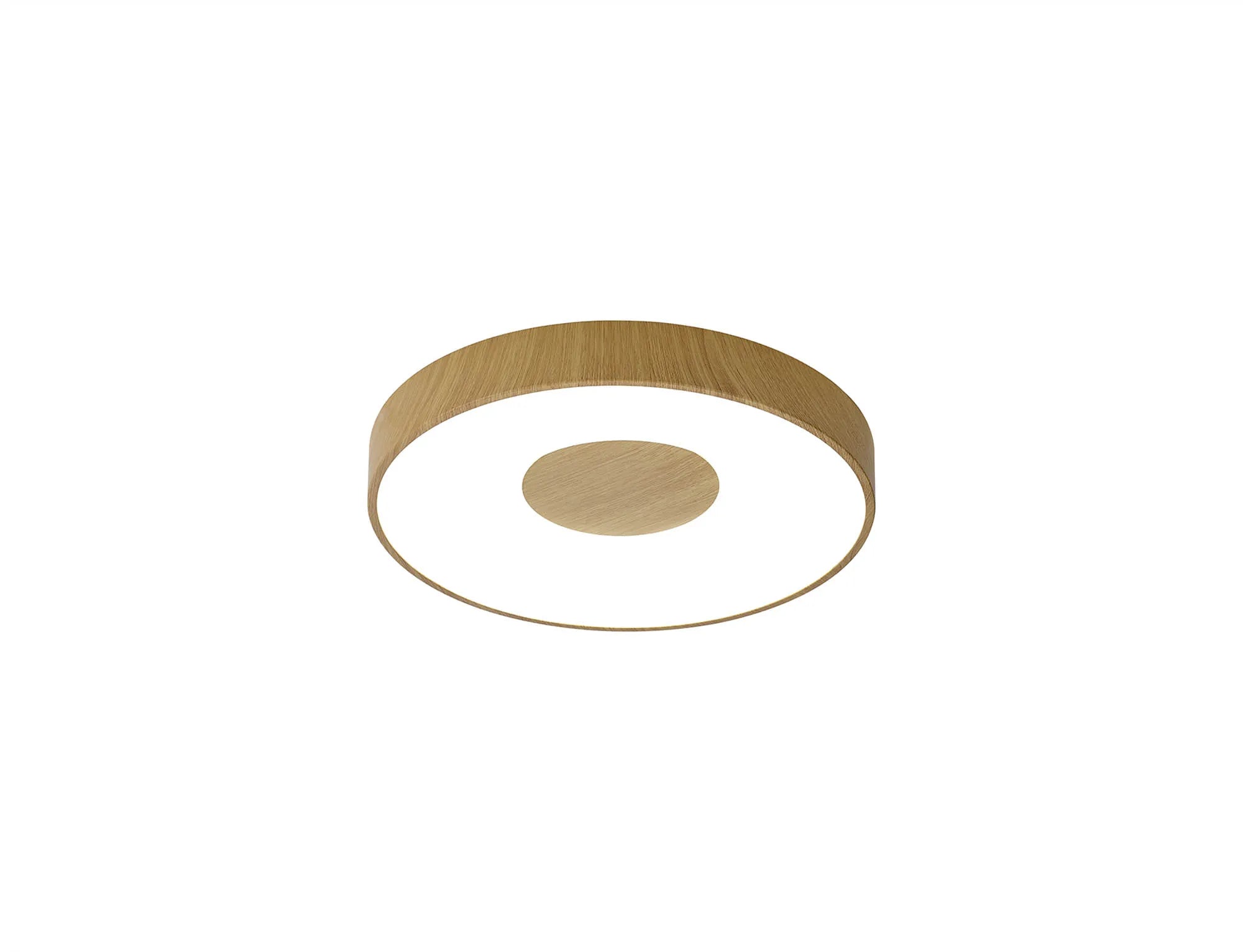 Mantra Coin Round Wood LED Ceiling Light With Remote Control - 2700K-5000K