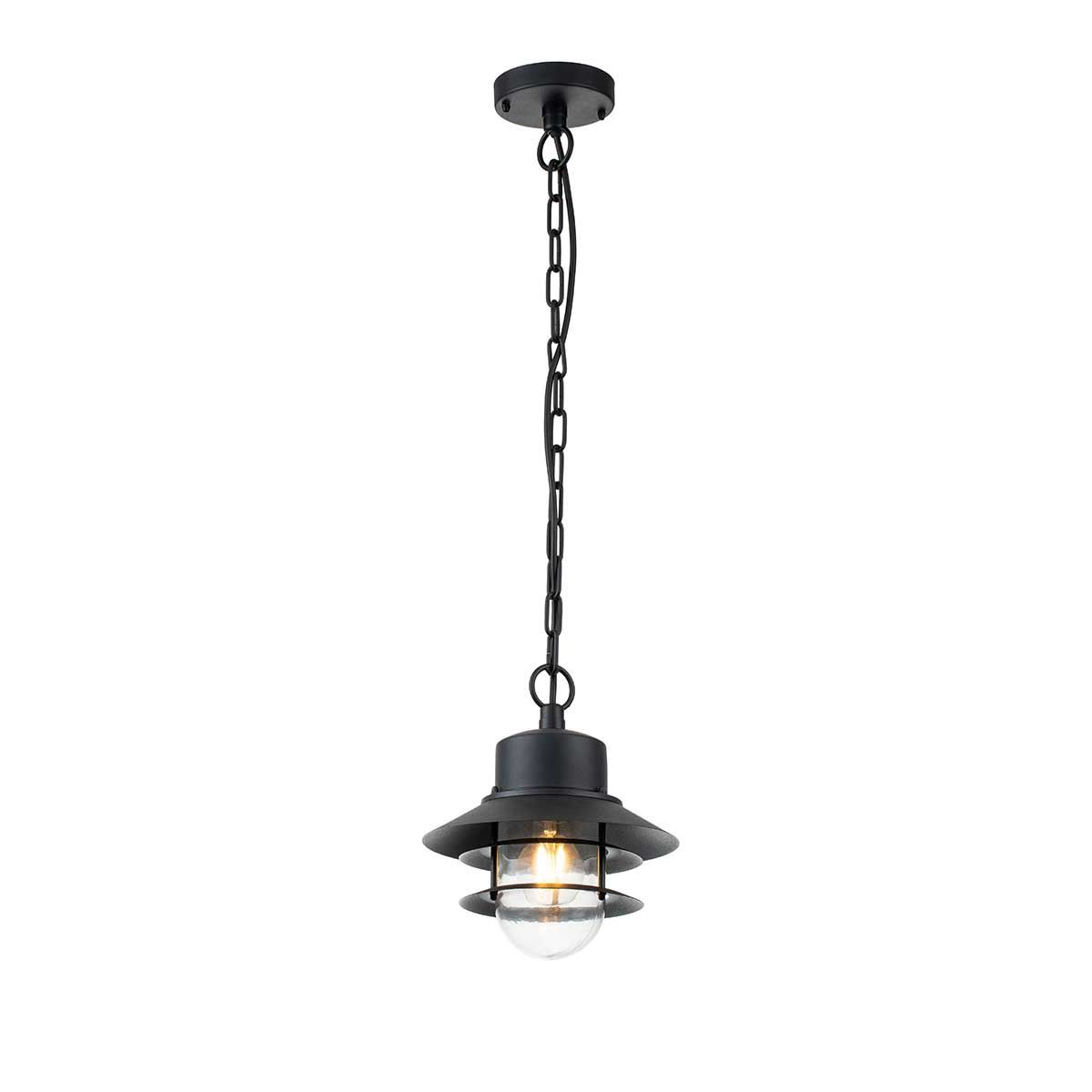 Elstead Copenhagen Single Chain Lantern - Black