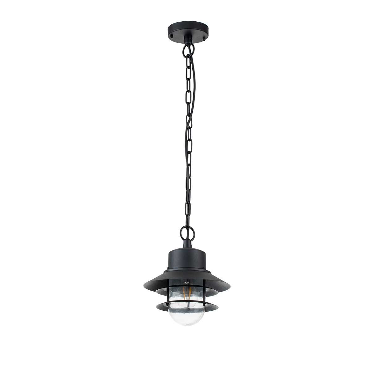 Elstead Copenhagen Single Chain Lantern - Black