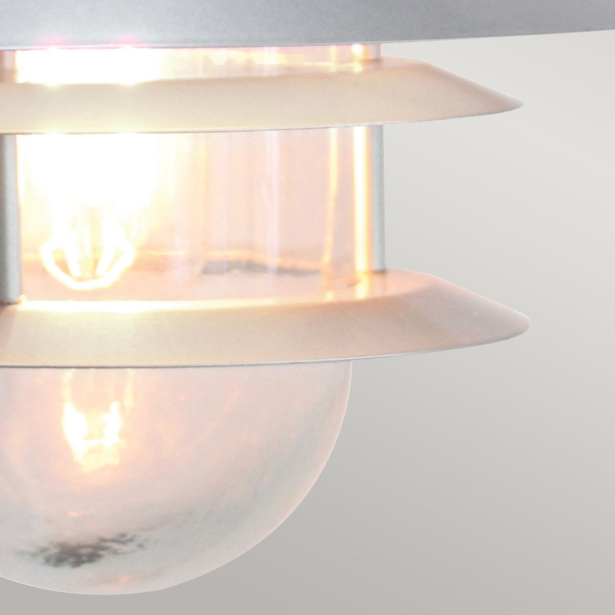 Elstead Copenhagen Single Wall Lantern - Silver