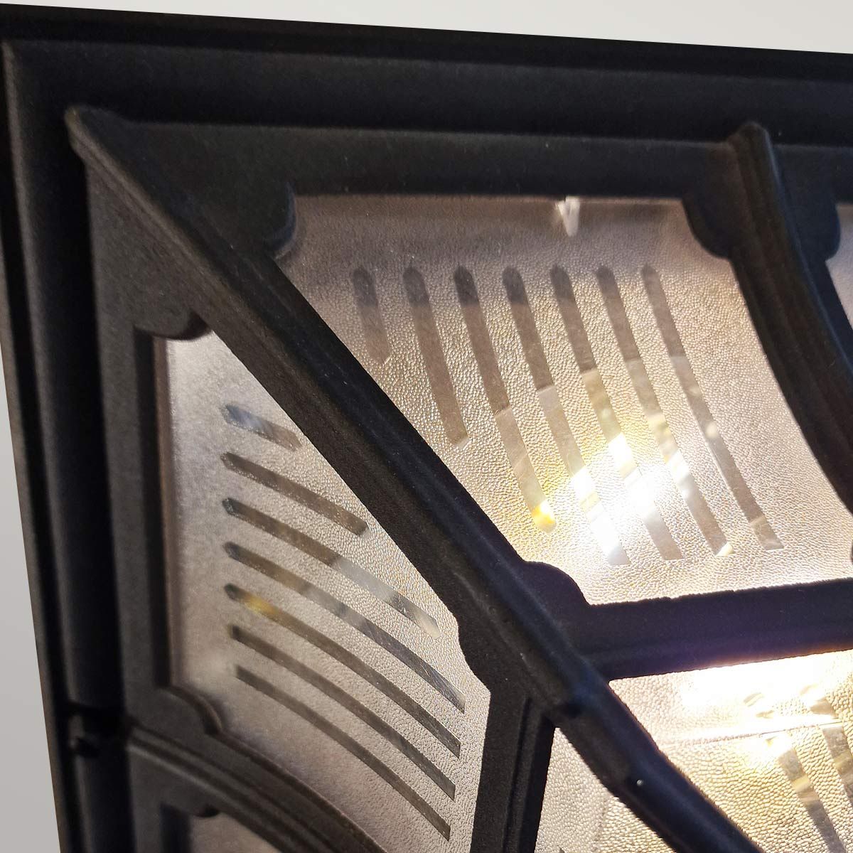 Elstead Chapel Single Flush Lantern - Black