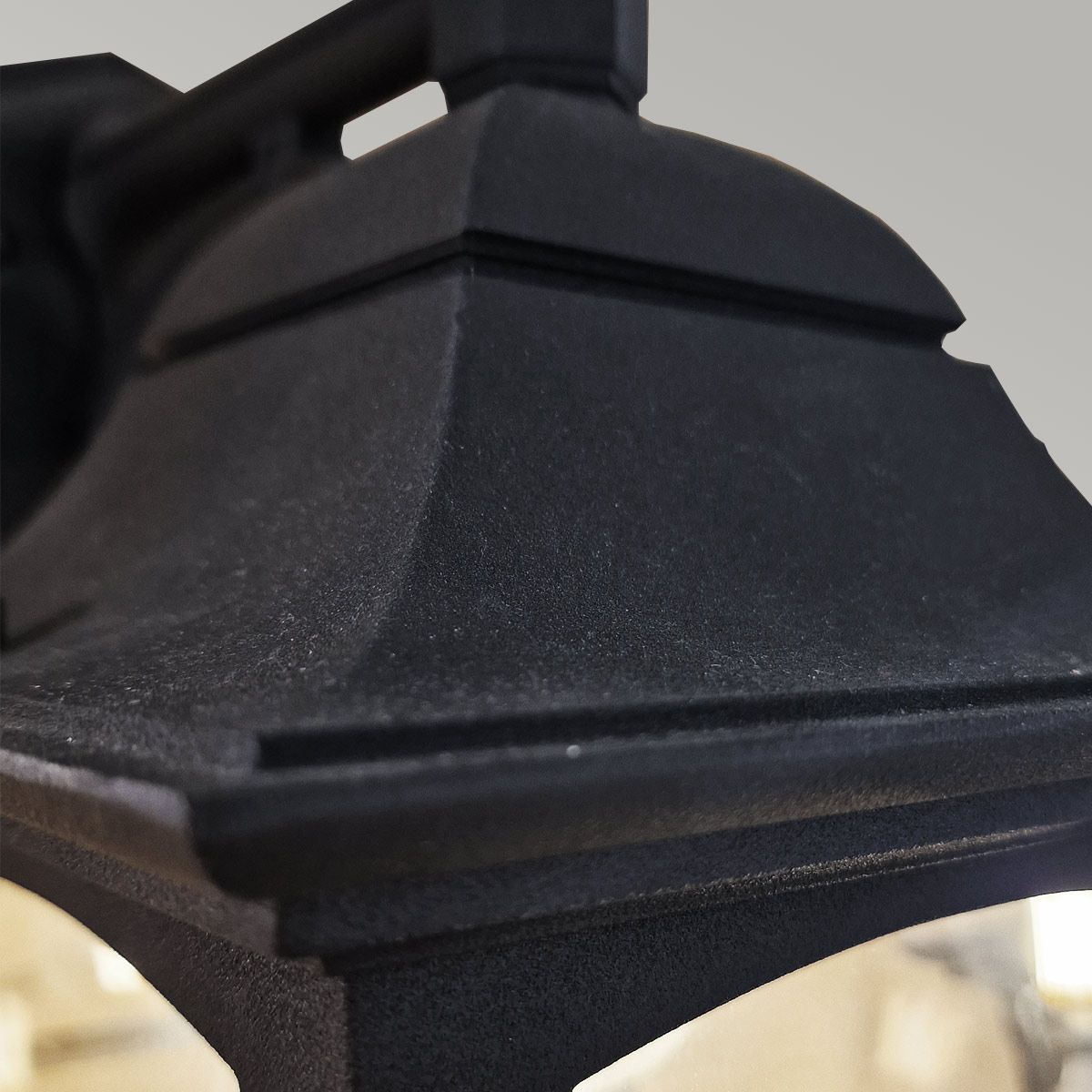 Elstead Chapel Single Down Wall Lantern - Black