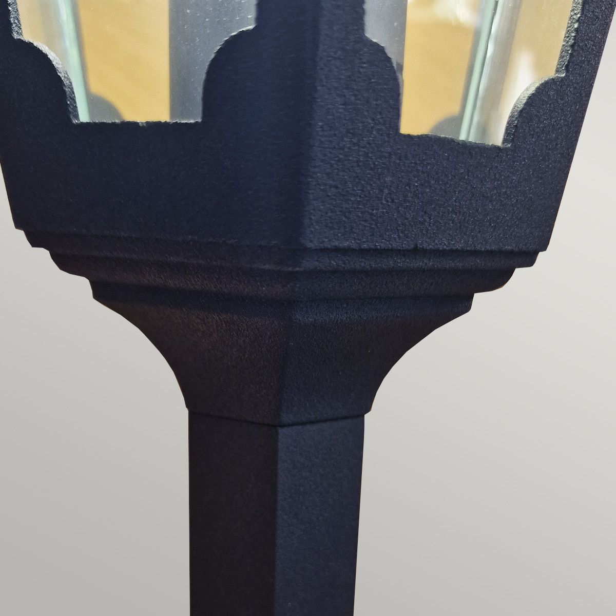 Elstead Chapel Single Pillar Lantern - Black