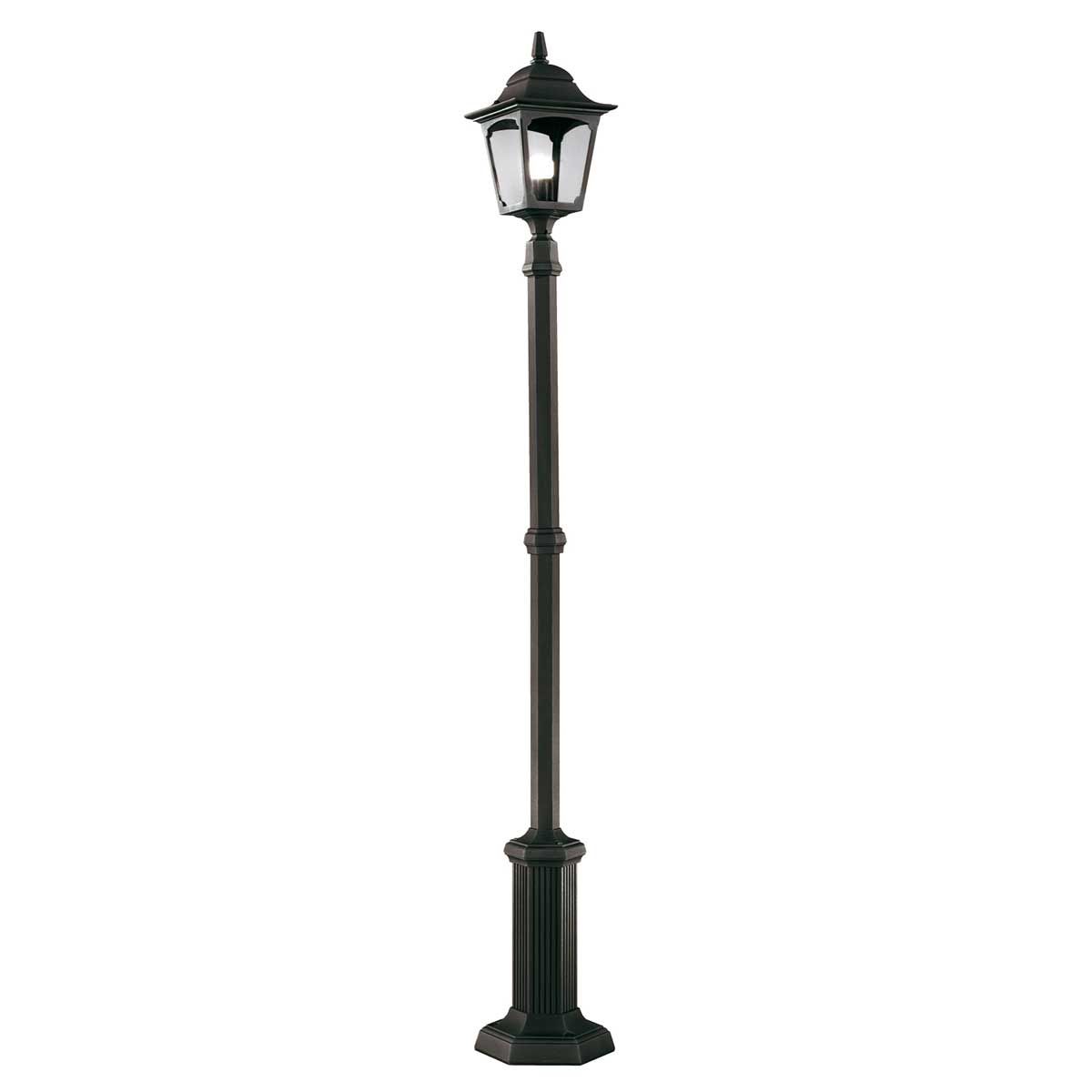 Elstead Chapel Single Lamp Post - Black