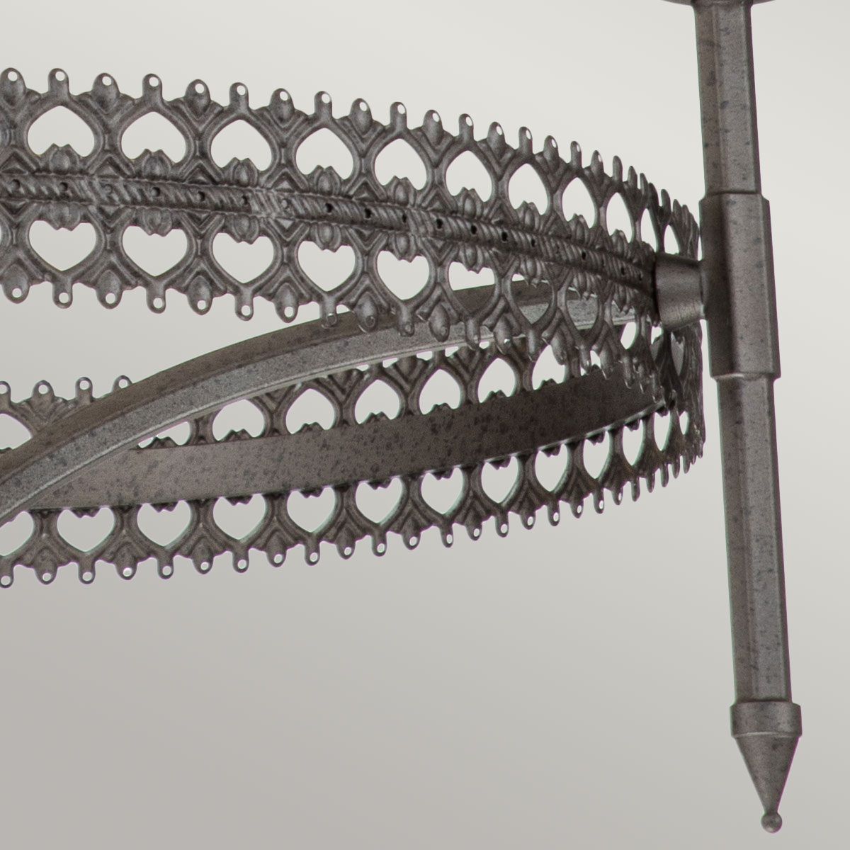 Elstead Crown 3 Light Chandelier - Iron Gate