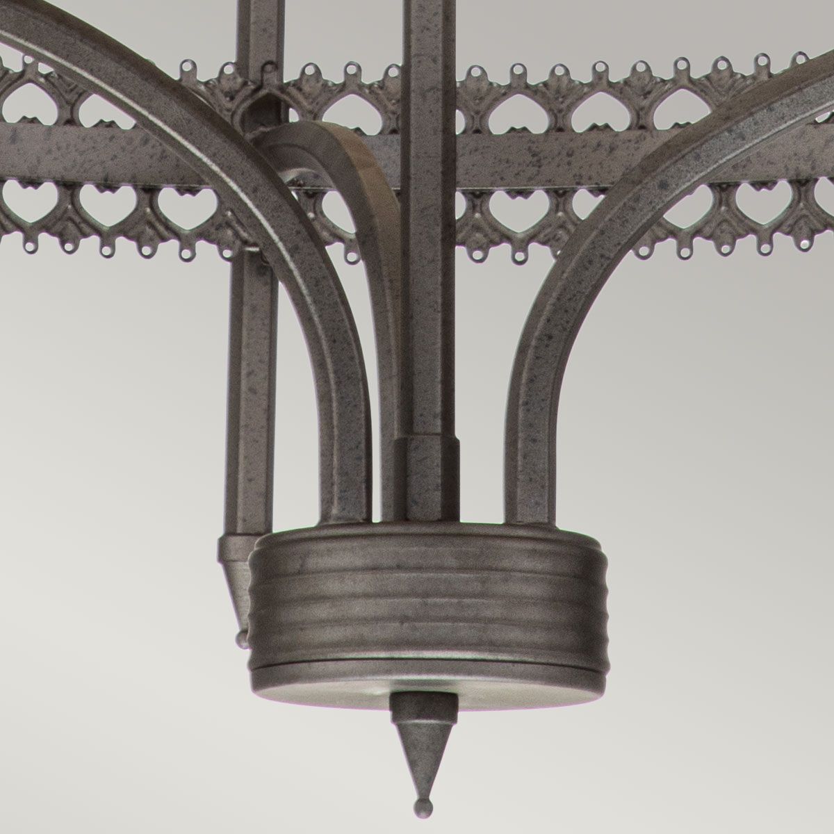 Elstead Crown 3 Light Chandelier - Iron Gate