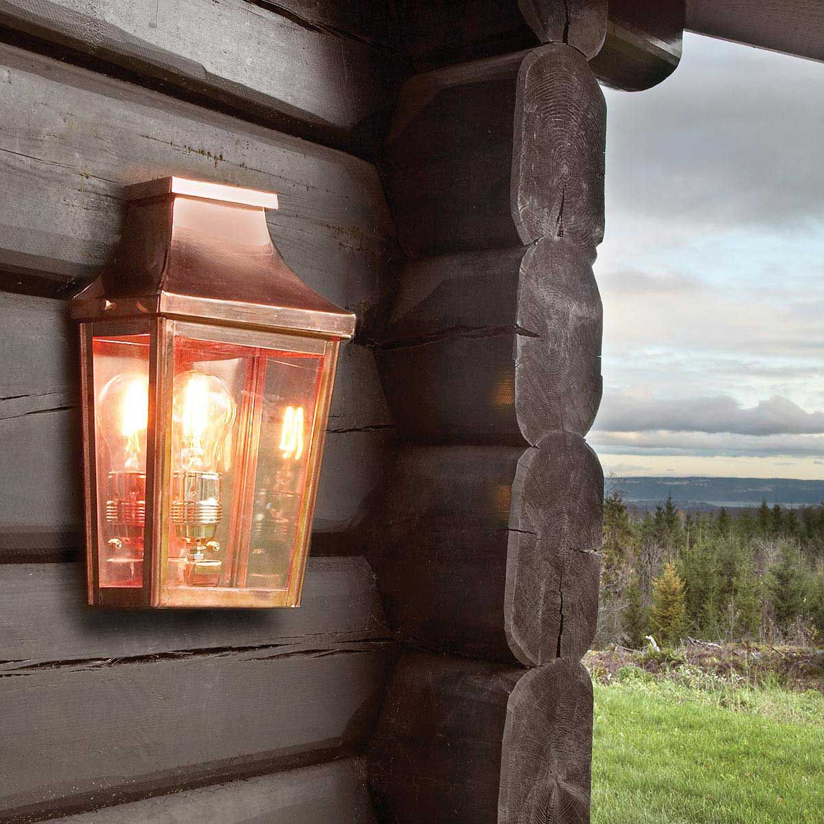 Norlys Chelsea Single Small Half Lantern - Copper
