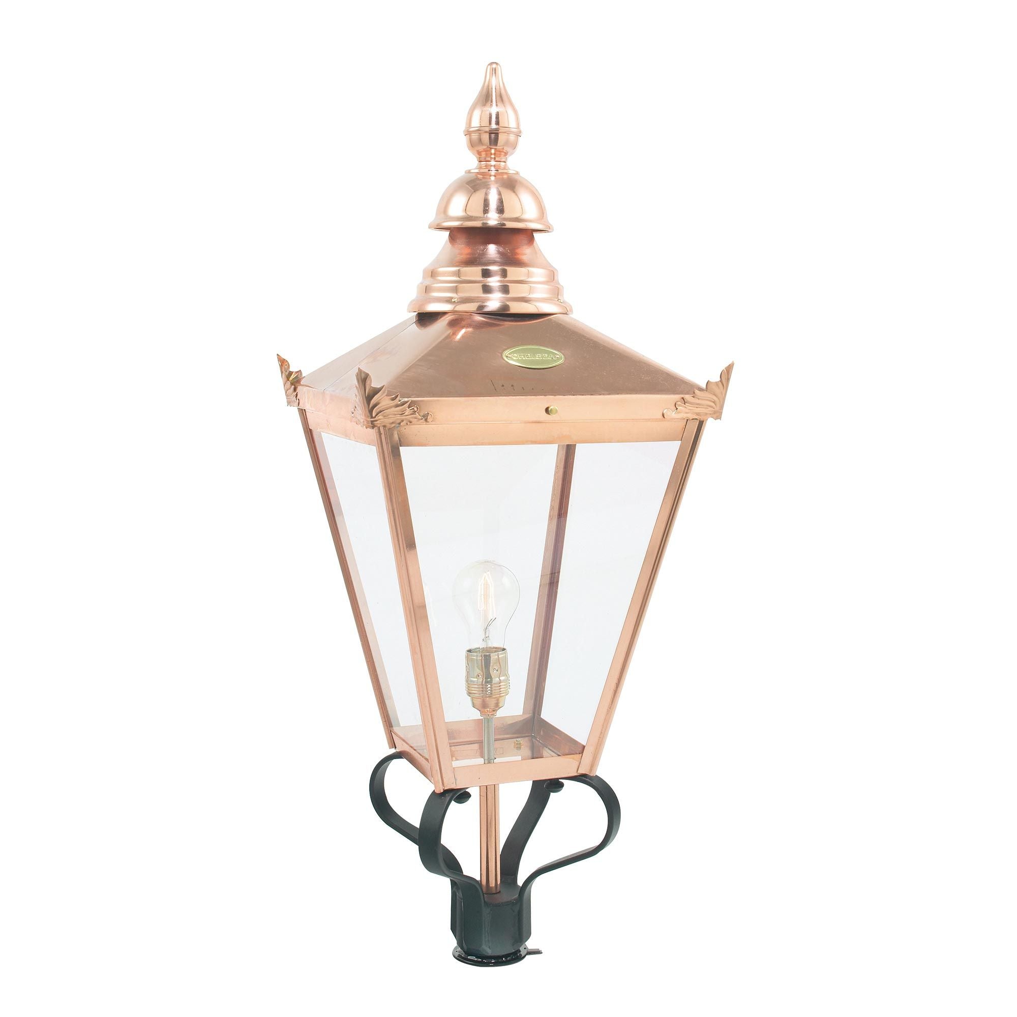 Norlys Chelsea Grande Single Lamp Post - Copper - Head Only