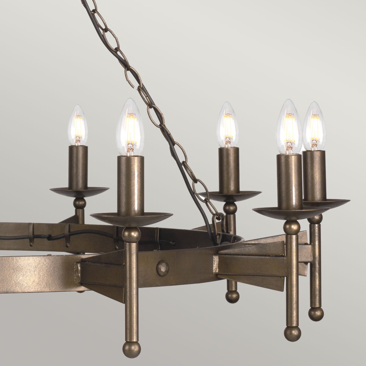 Elstead Cromwell 18 Light Chandelier - Old Bronze