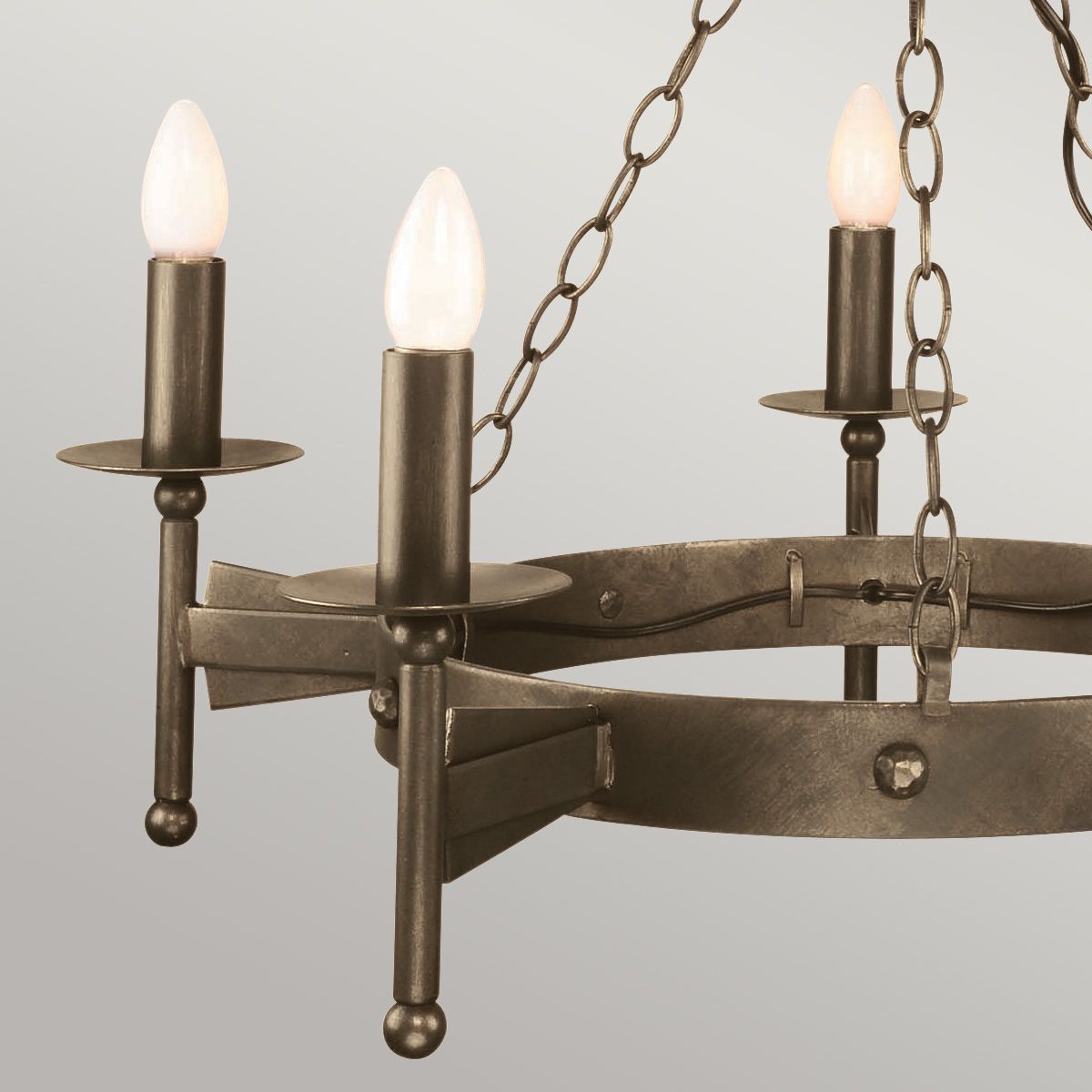 Elstead Cromwell 5 Light Chandelier - Old Bronze