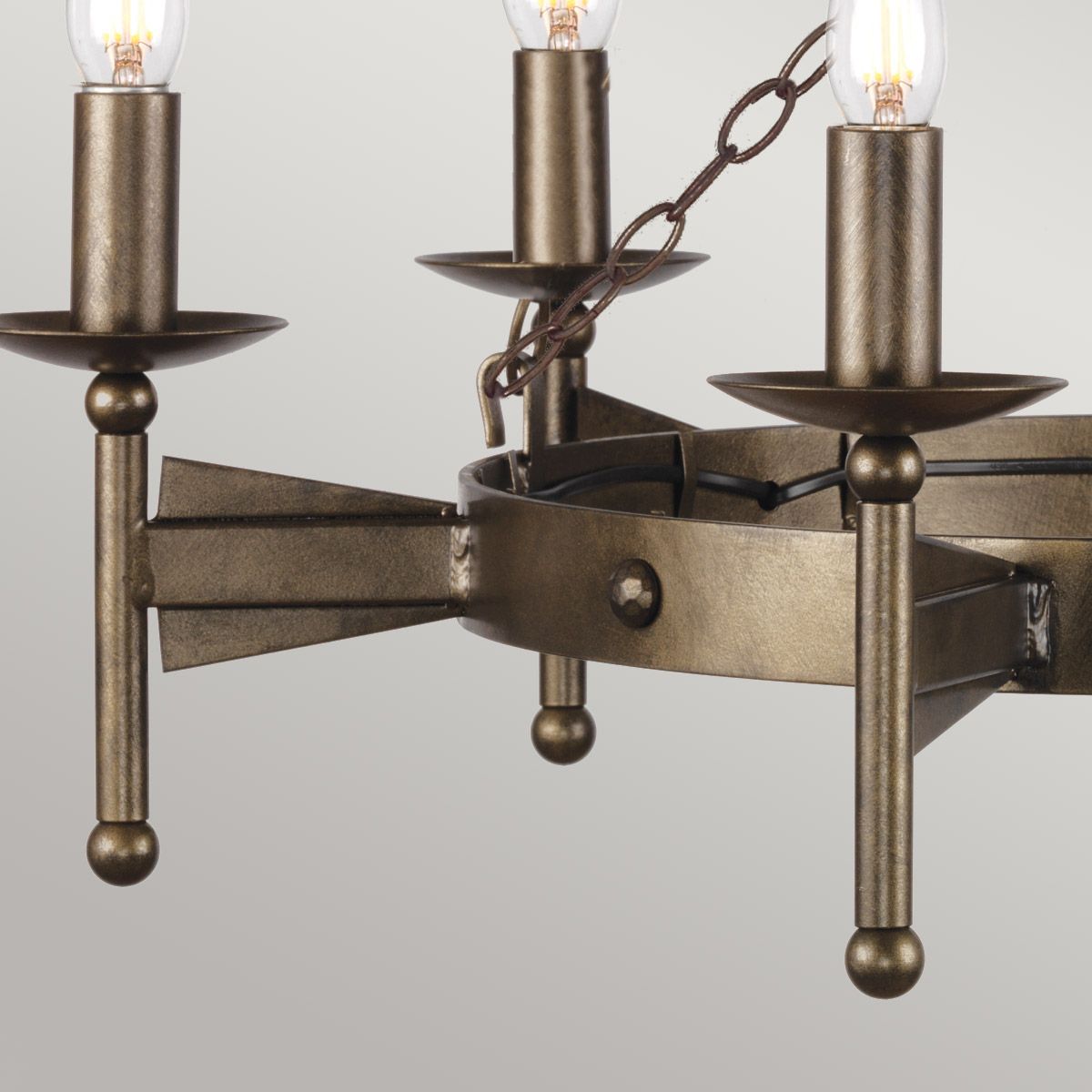Elstead Cromwell 6 Light Chandelier - Old Bronze