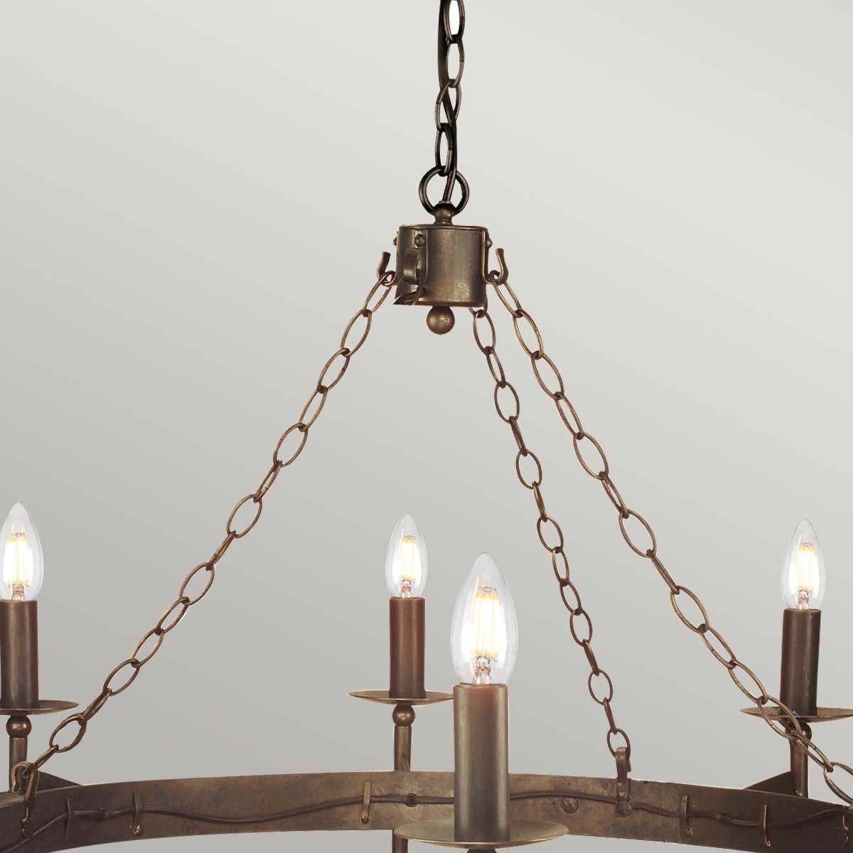 Elstead Cromwell 8 Light Chandelier - Old Bronze