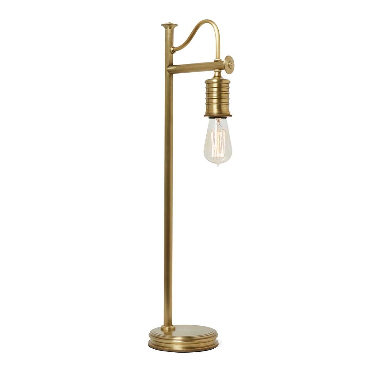 Elstead Douille Single Table Lamp - Aged Brass
