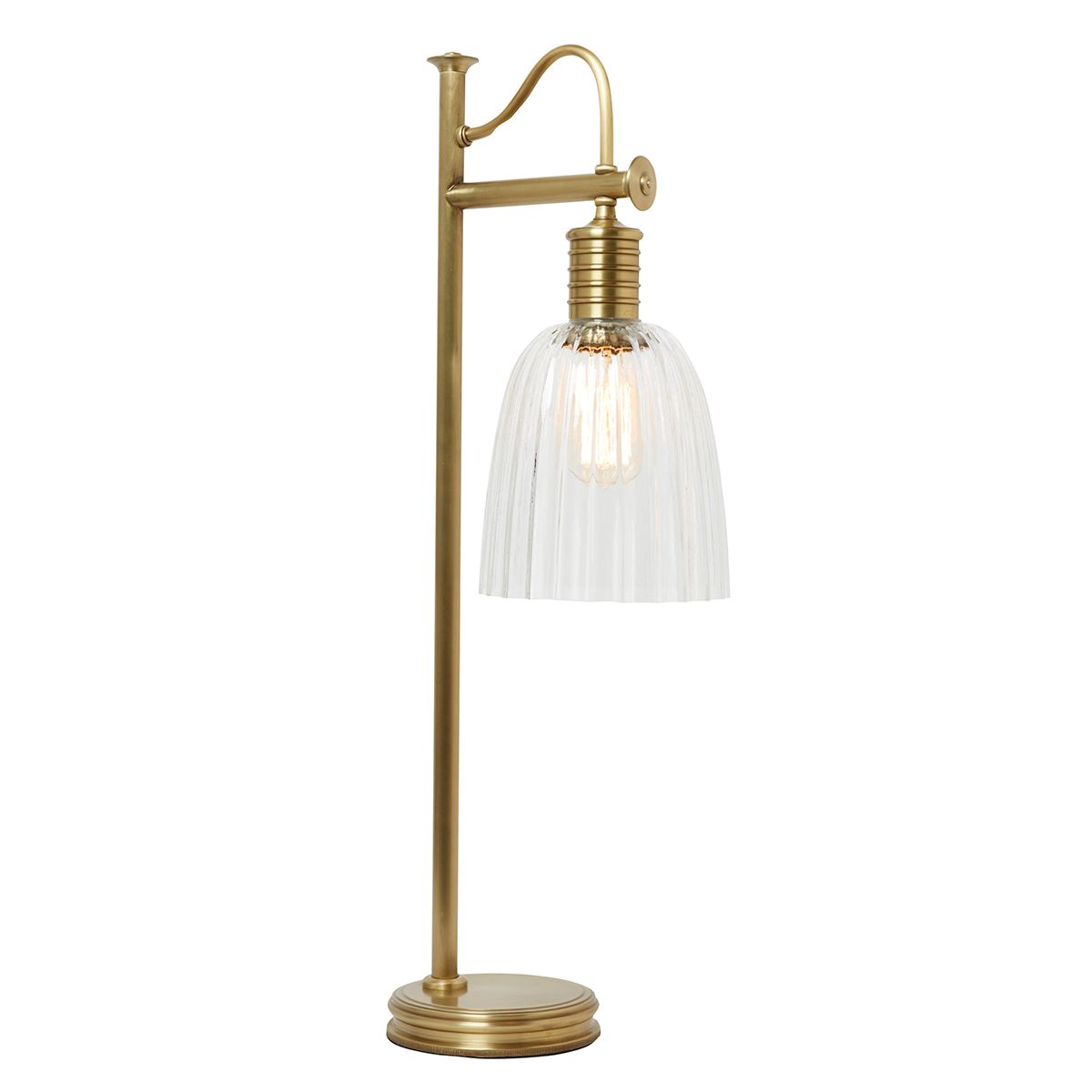 Elstead Douille Single Table Lamp - Aged Brass
