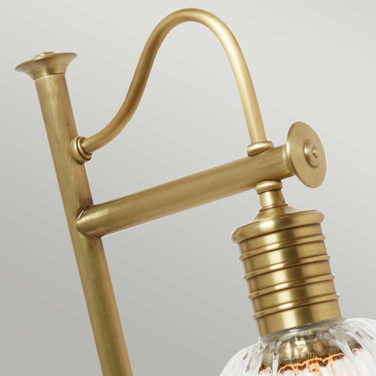 Elstead Douille Single Table Lamp - Aged Brass