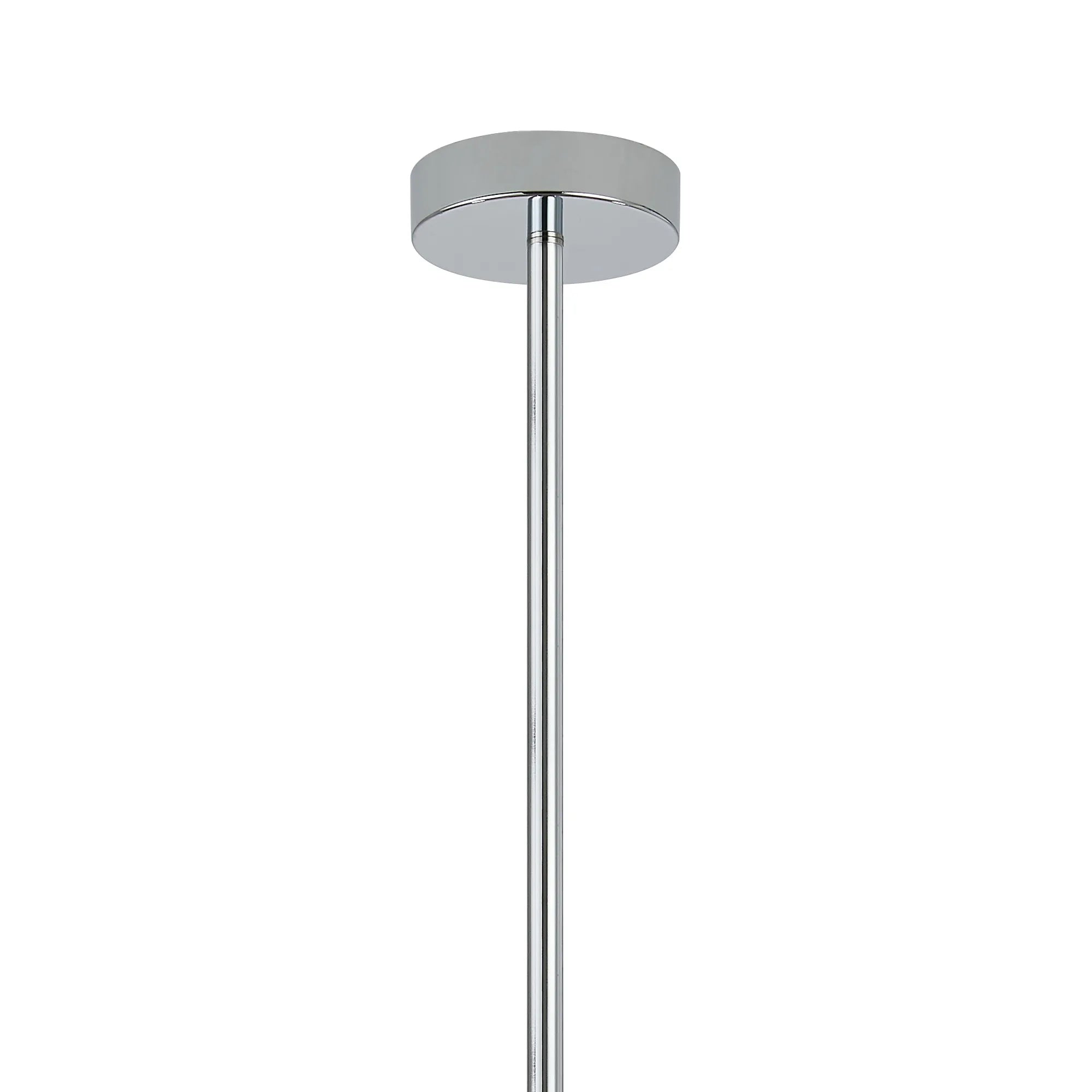 Eastney Fixed Pendant 4 Light -Oxidised Coffee & Polished Chrome & Clear Glass