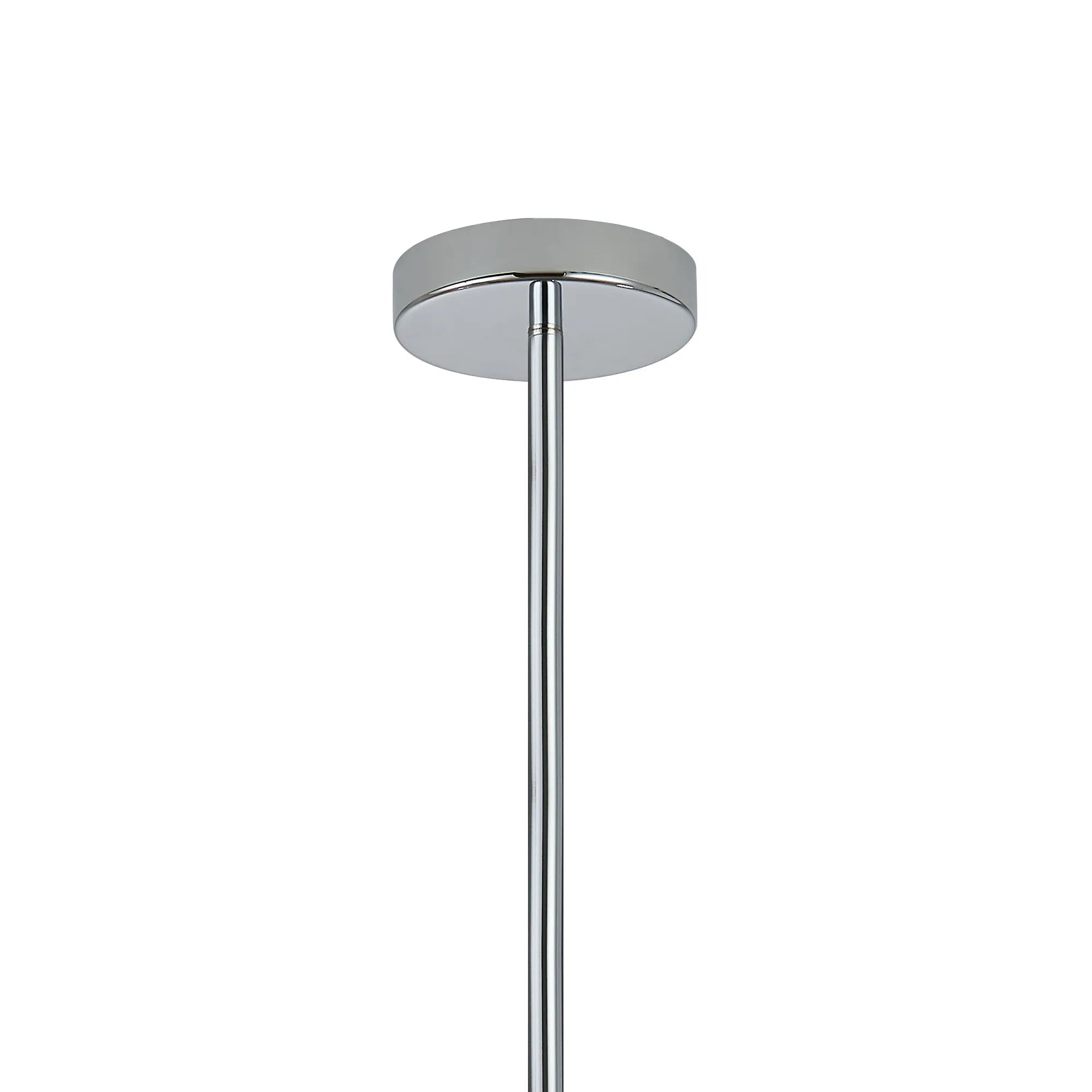 Eastney Fixed Pendant 9 Light -Oxidised Coffee & Polished Chrome & Clear Glass