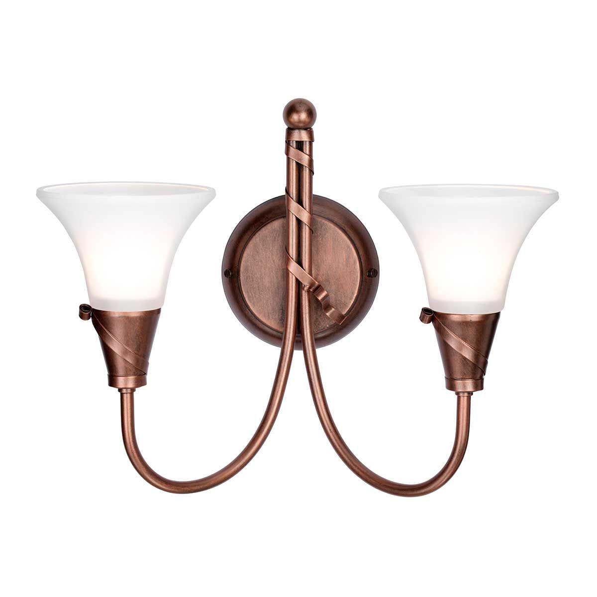 Elstead Emily 2 Light Wall Light - Copper Patina