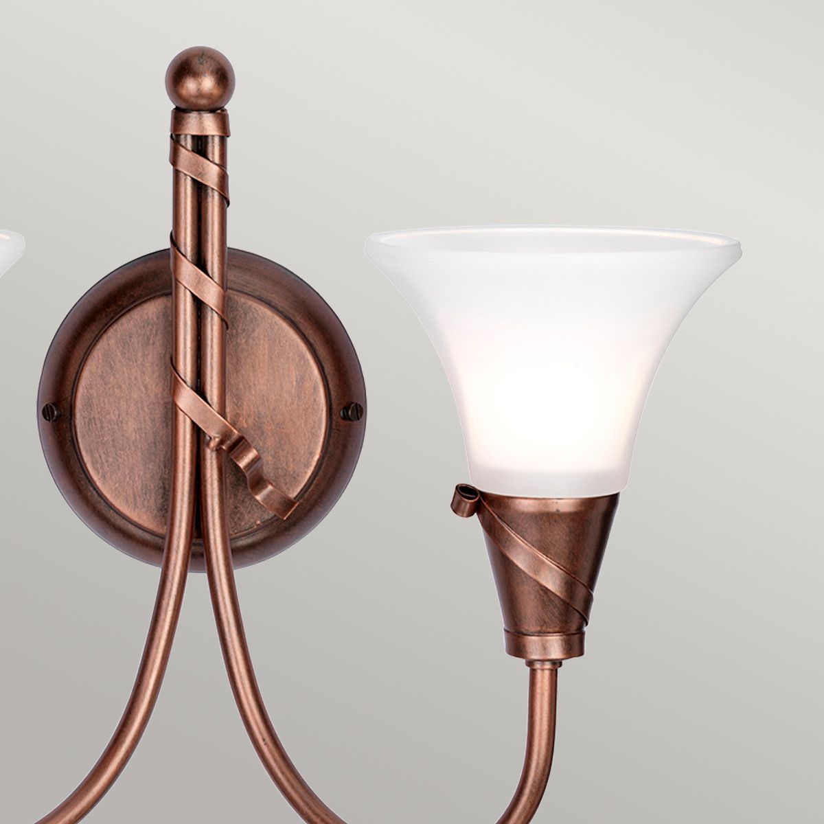 Elstead Emily 2 Light Wall Light - Copper Patina
