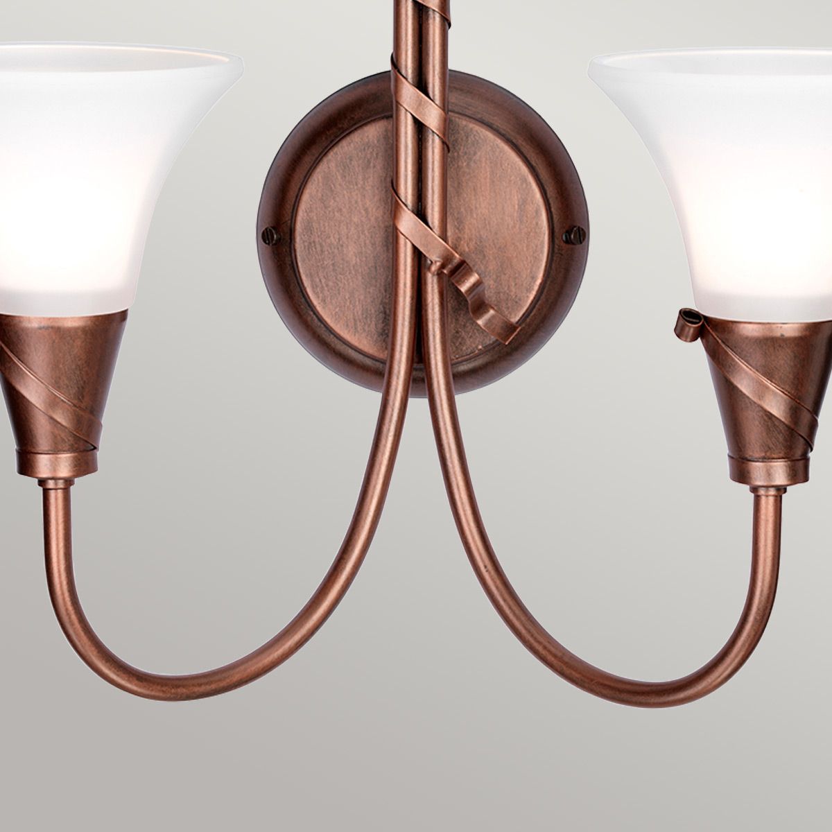Elstead Emily 2 Light Wall Light - Copper Patina