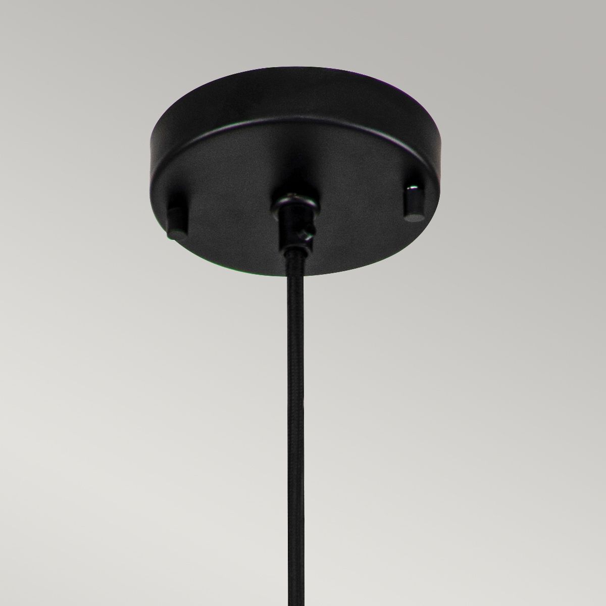 Elstead Etoile 1 Light Medium Pendant - Matte Black & Gold Leaf